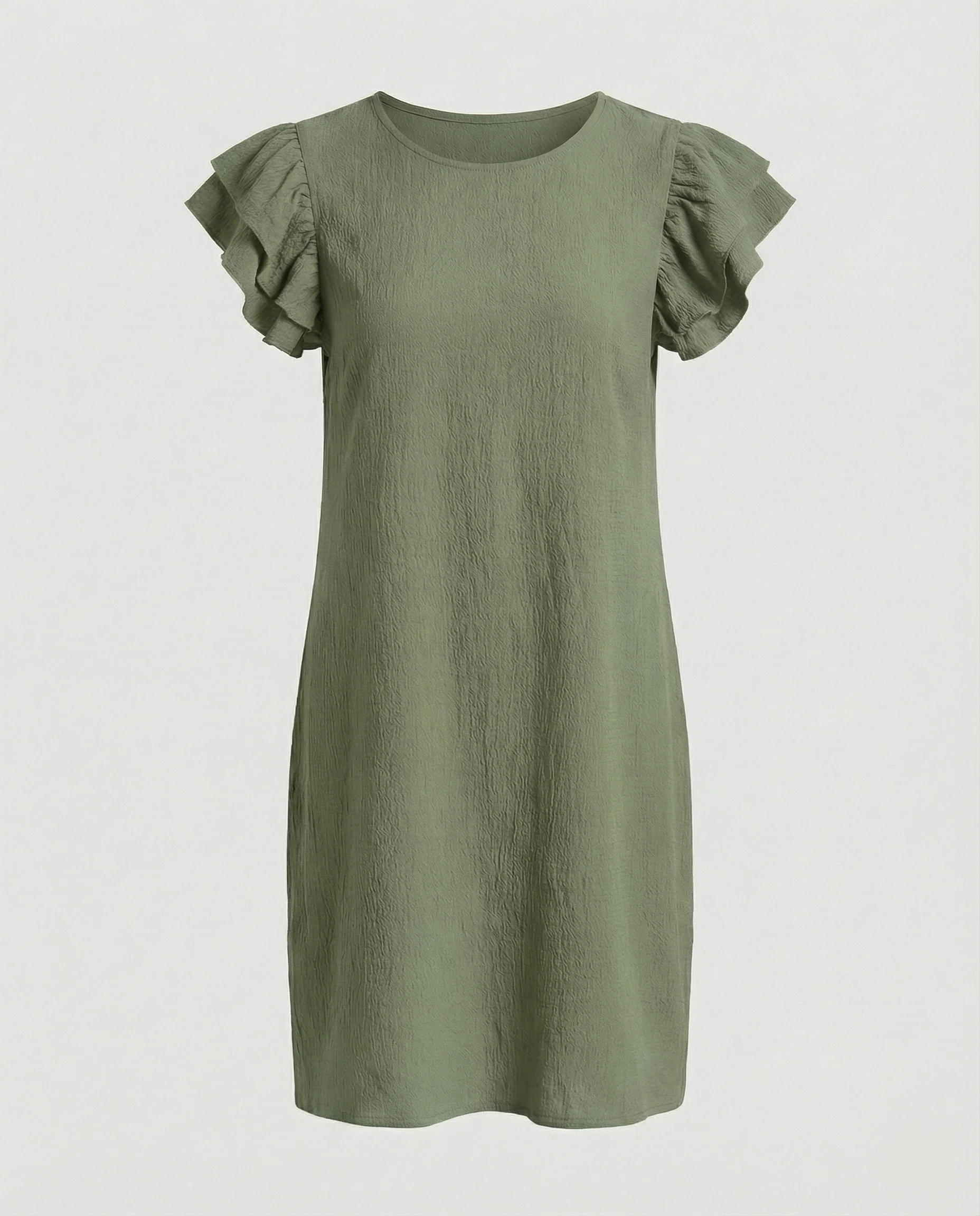 Damen Sommerkleid knielang Volant - Image 8