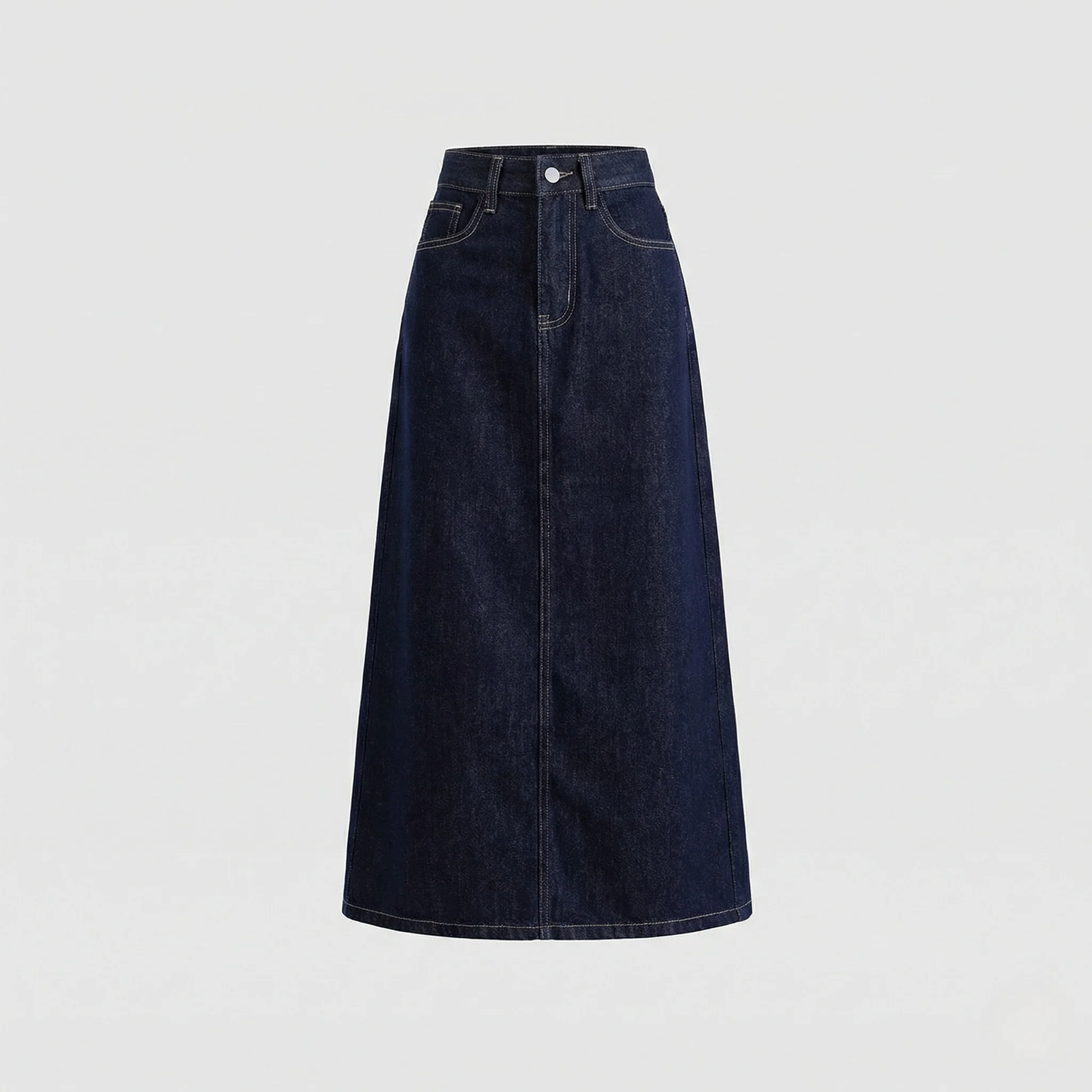 Maxirock Damen Jeans Schlitz - Image 5