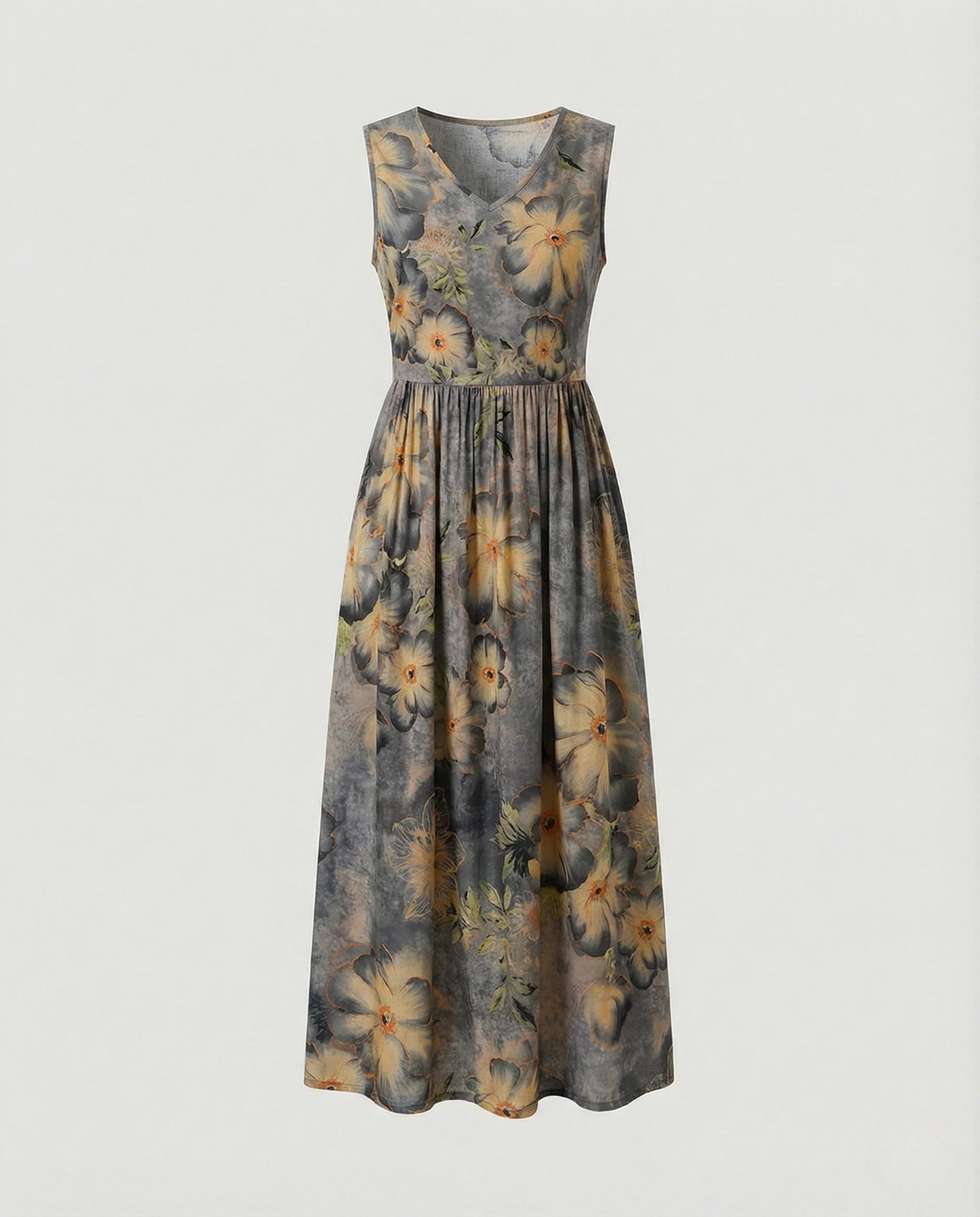 Damen Knöchellanges Freizeitkleid mit Taschen - Image 19