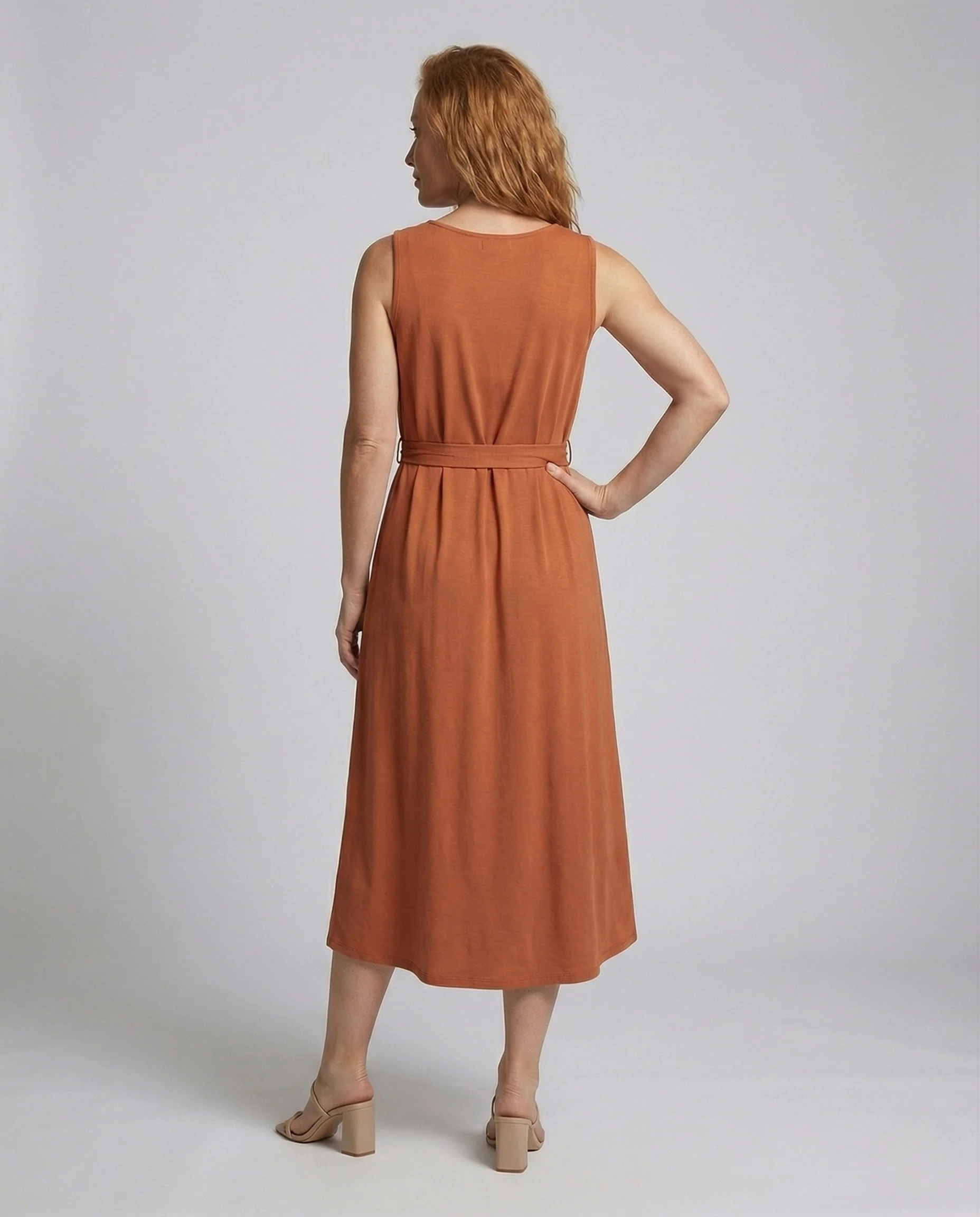 Damen Knöchellanges Freizeitkleid mit Taschen - Image 4