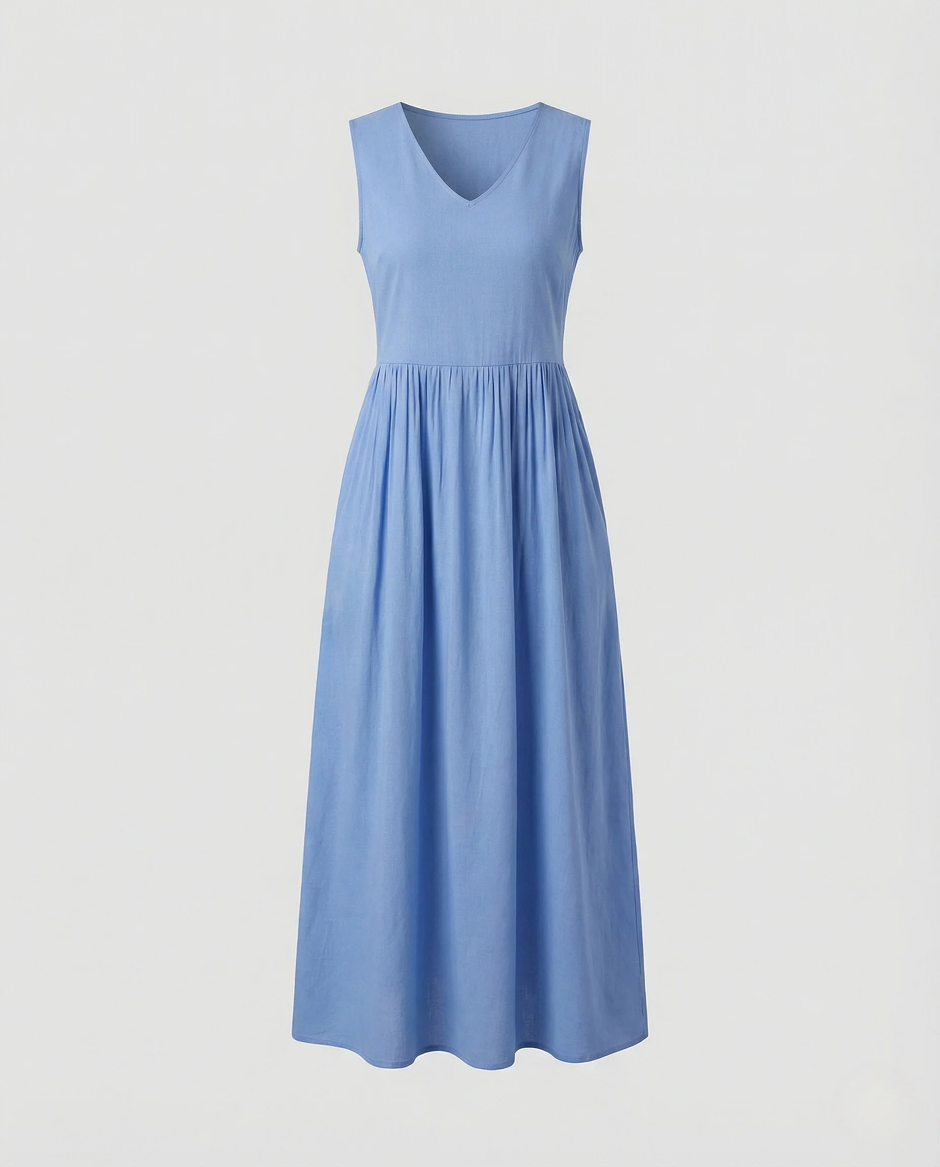Damen Knöchellanges Freizeitkleid mit Taschen - Image 5