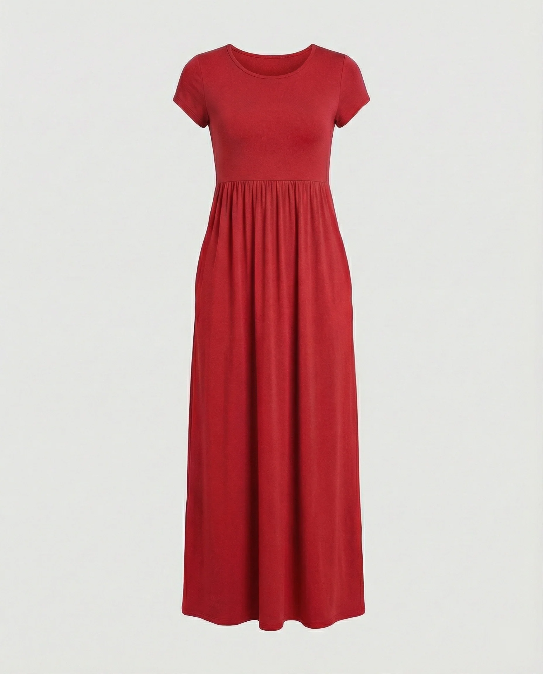 Damen Maxikleid Jersey mit Taschen - Image 11