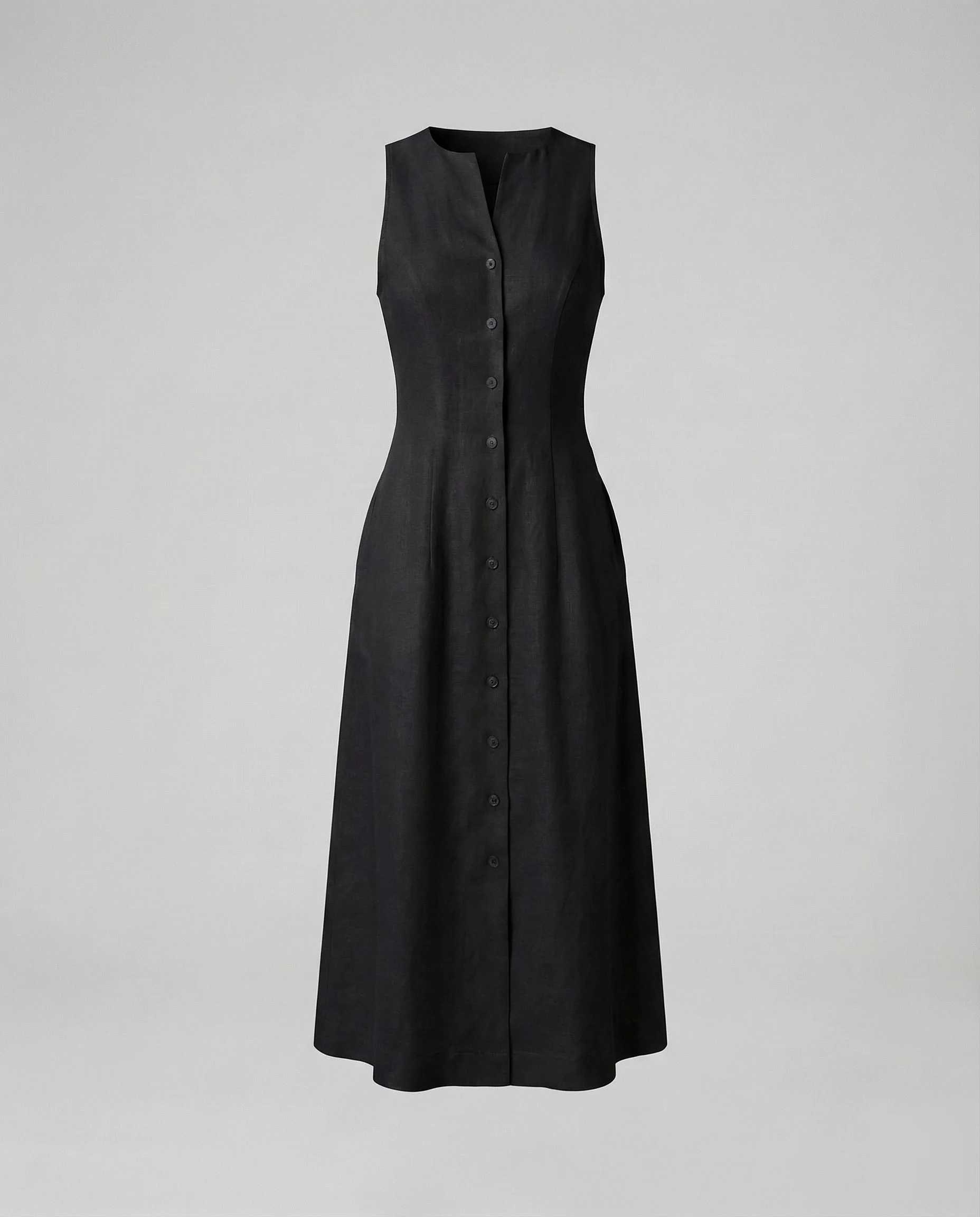 Damen Midikleid Schlitz Tailliert - Image 7