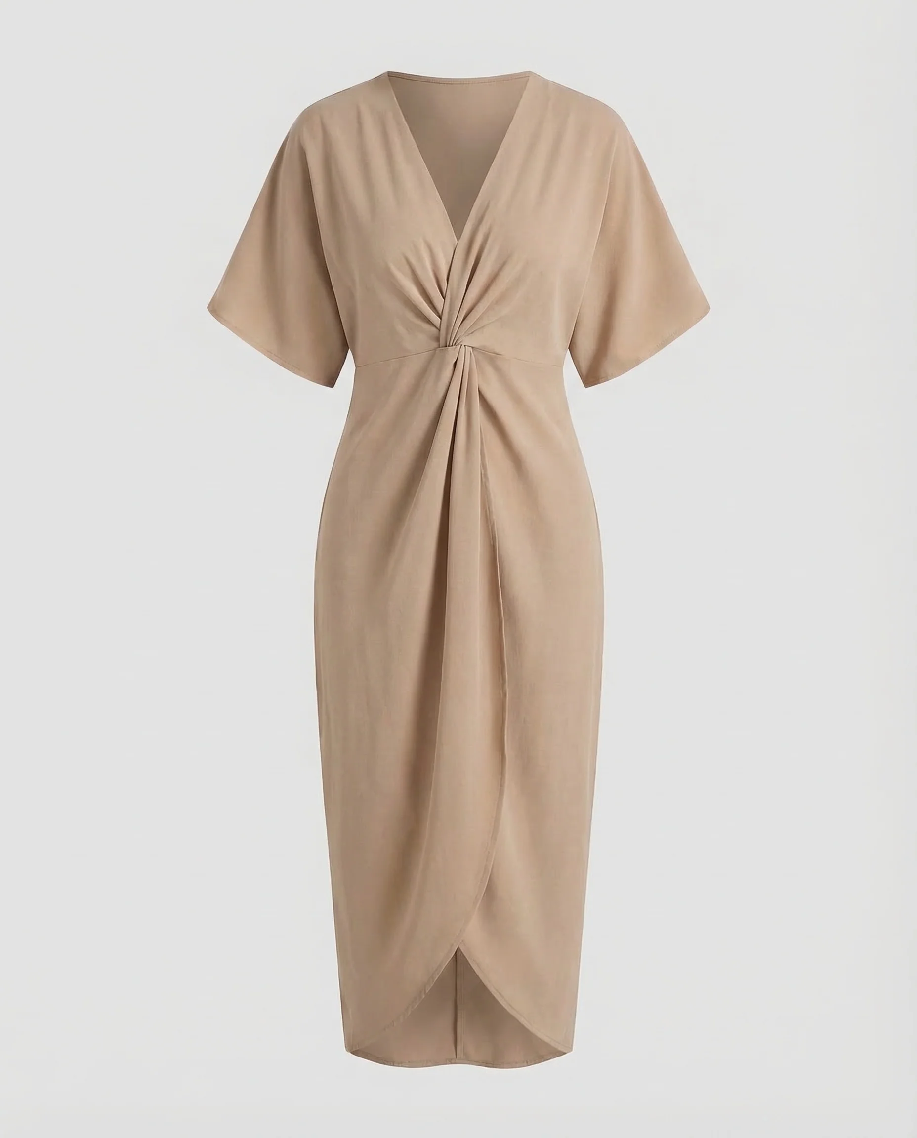 Damen Wickel Midikleid Kimono - Image 6