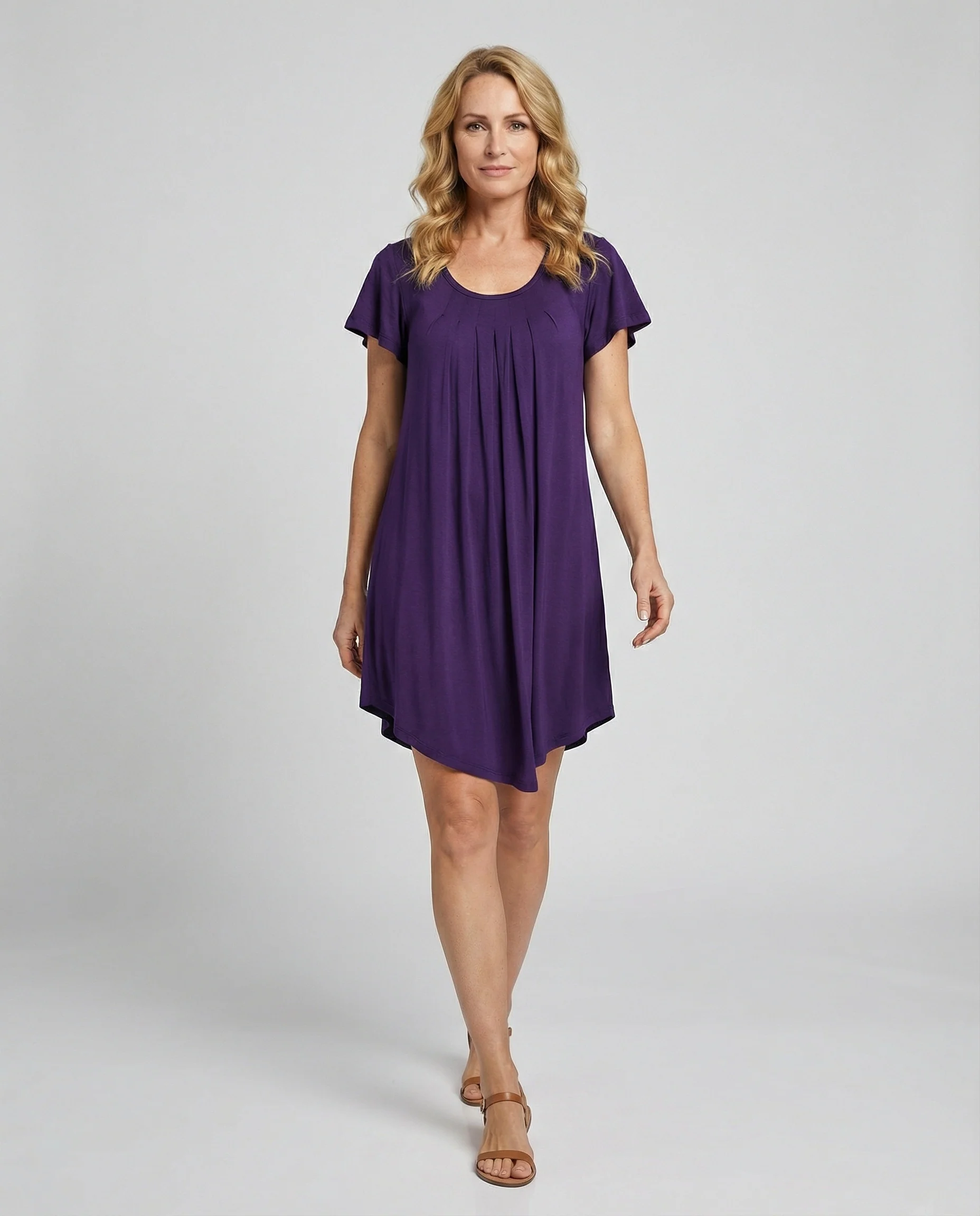 Damen Freizeitkleid Kurzarm Loungewear