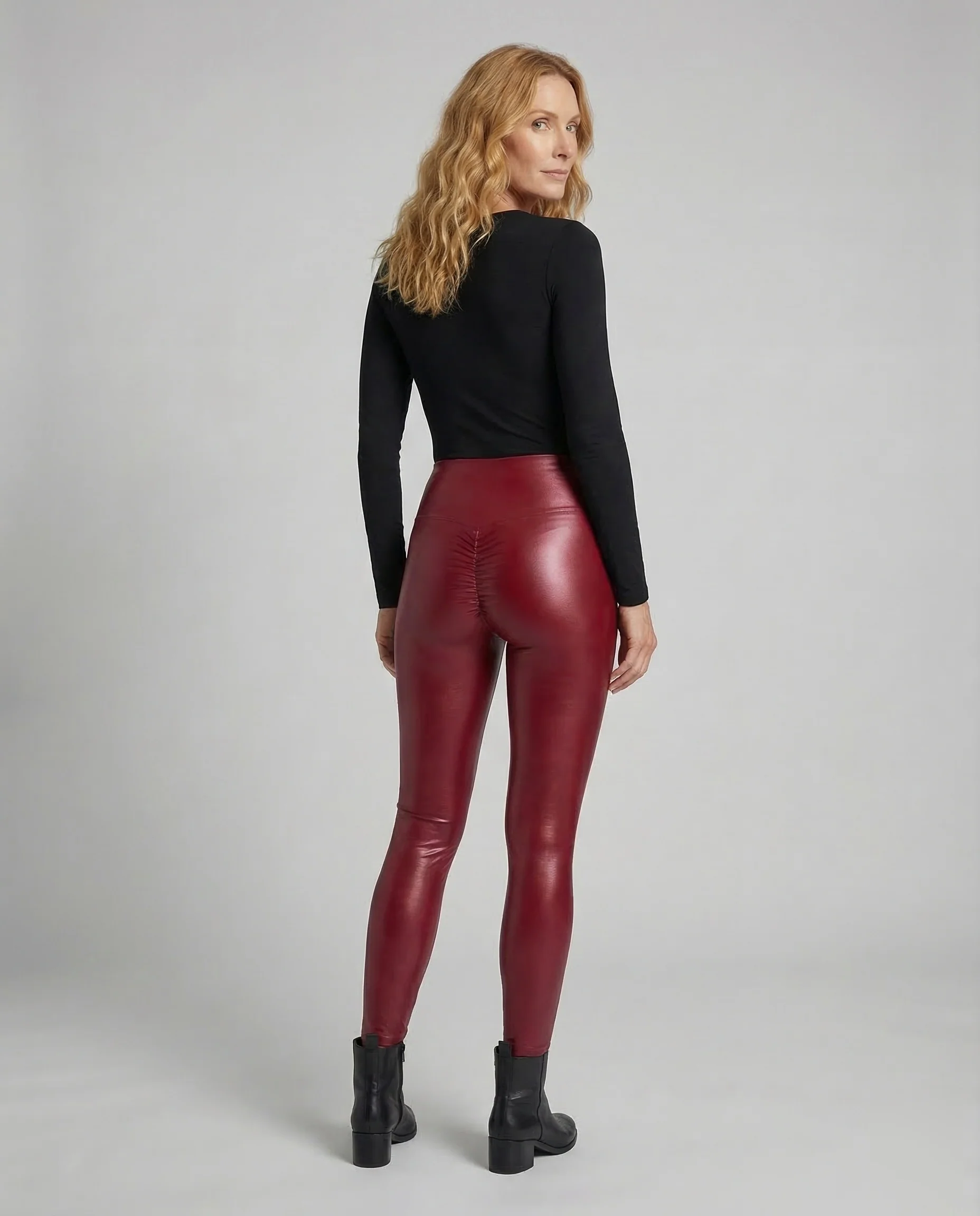 Damen Leggings Kontur Glanz - Image 4