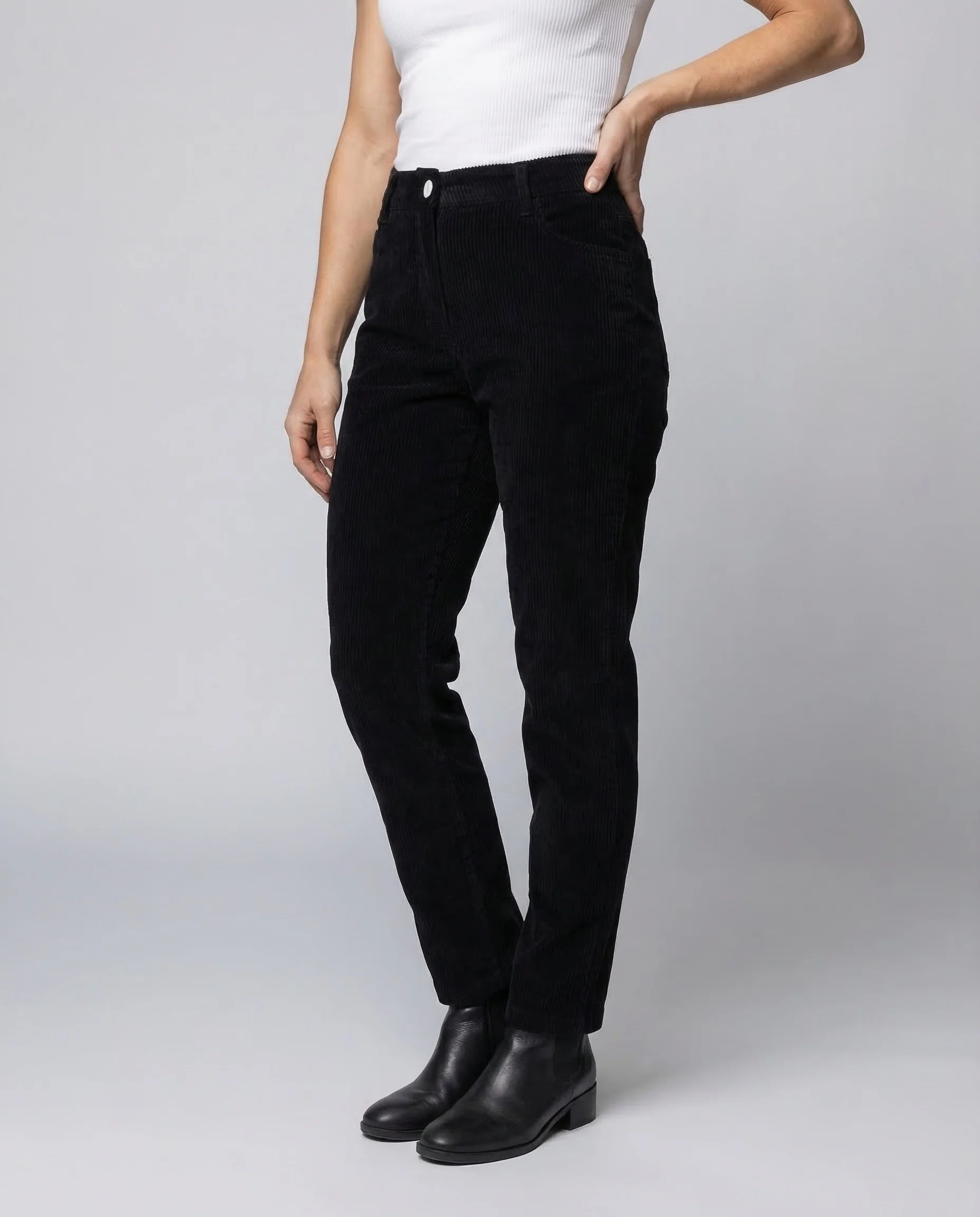 Damen Cordhose Thermofutter Elastikbund - Image 2