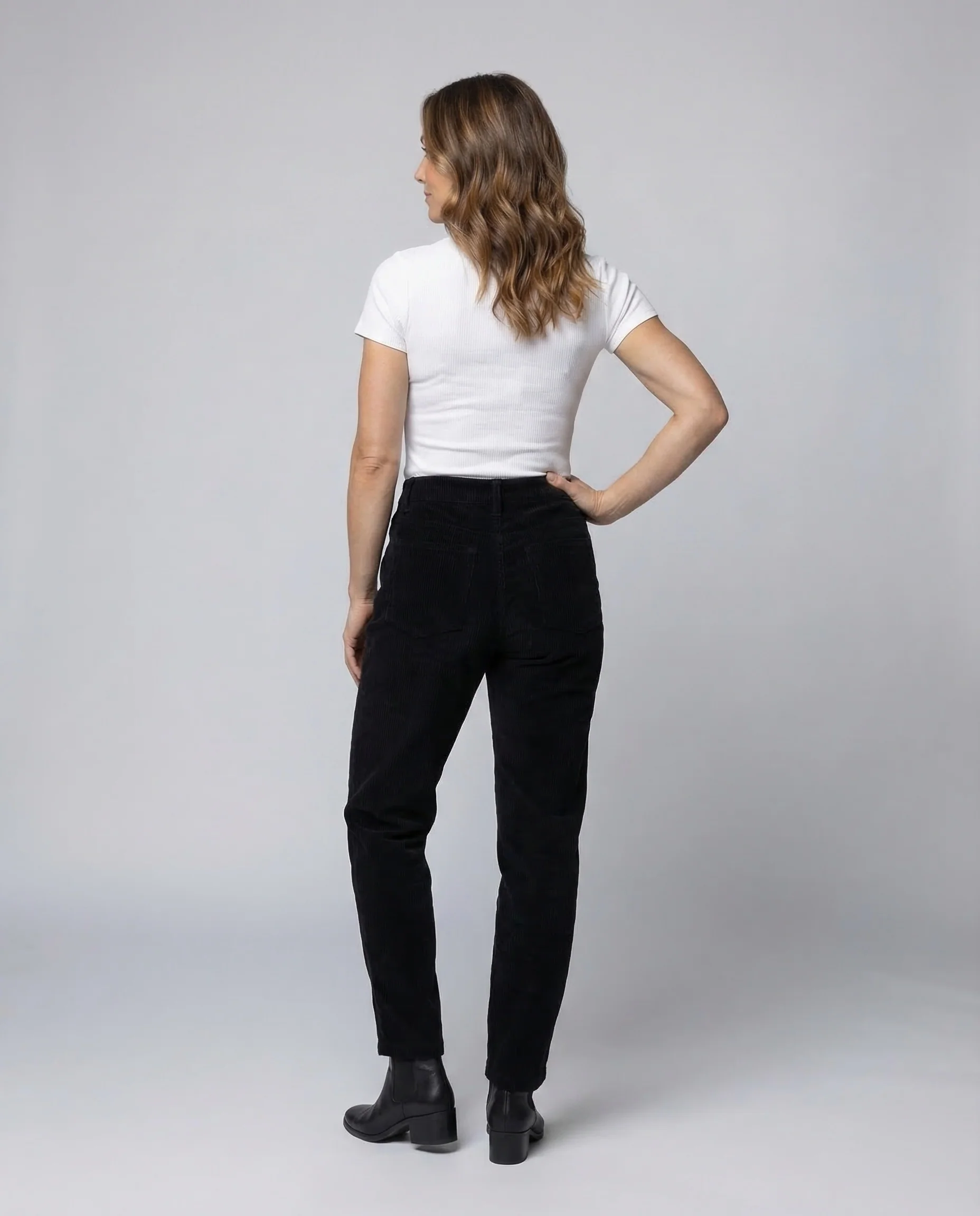 Damen Cordhose Thermofutter Elastikbund - Image 4