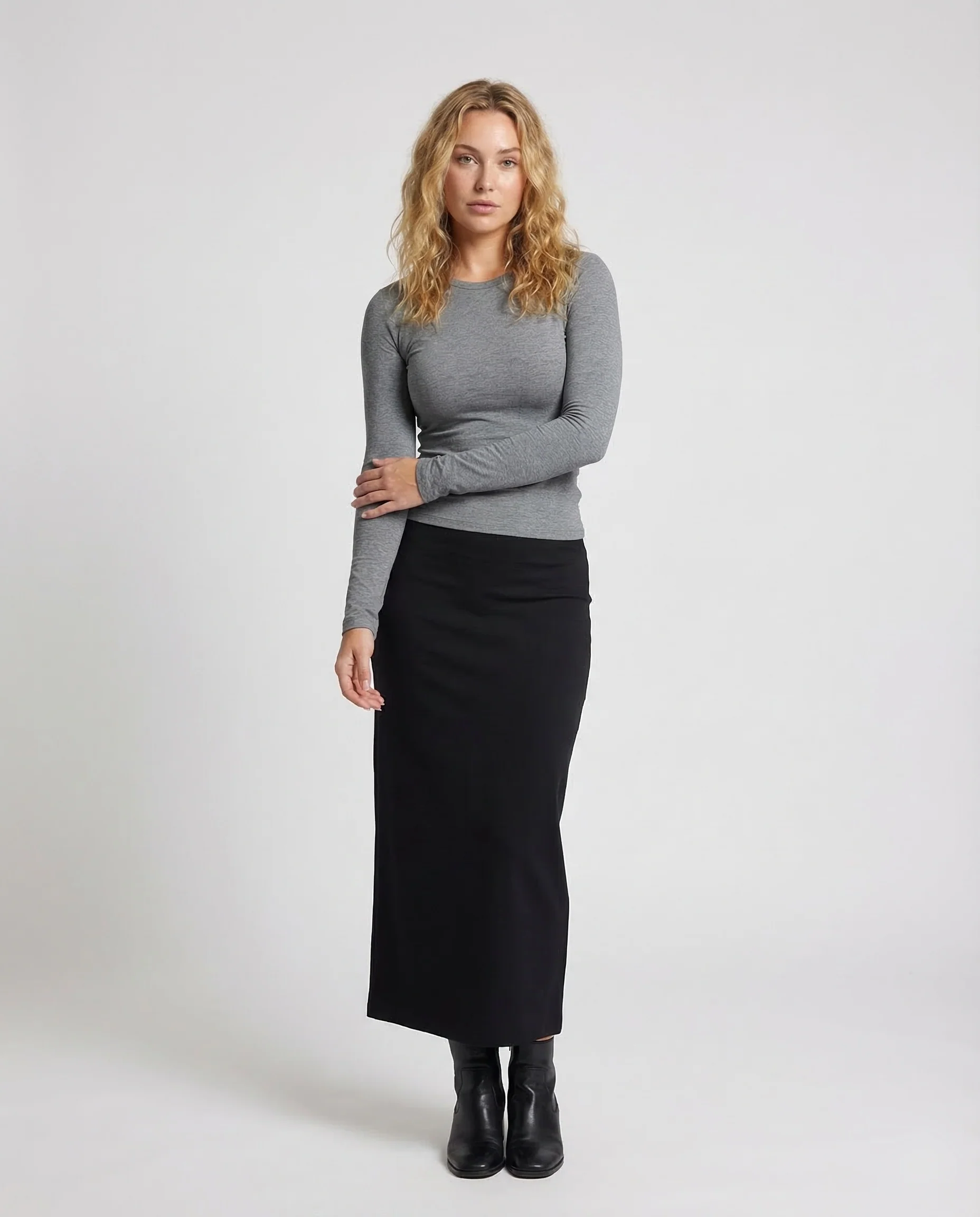 Damen Bleistiftrock Longuette