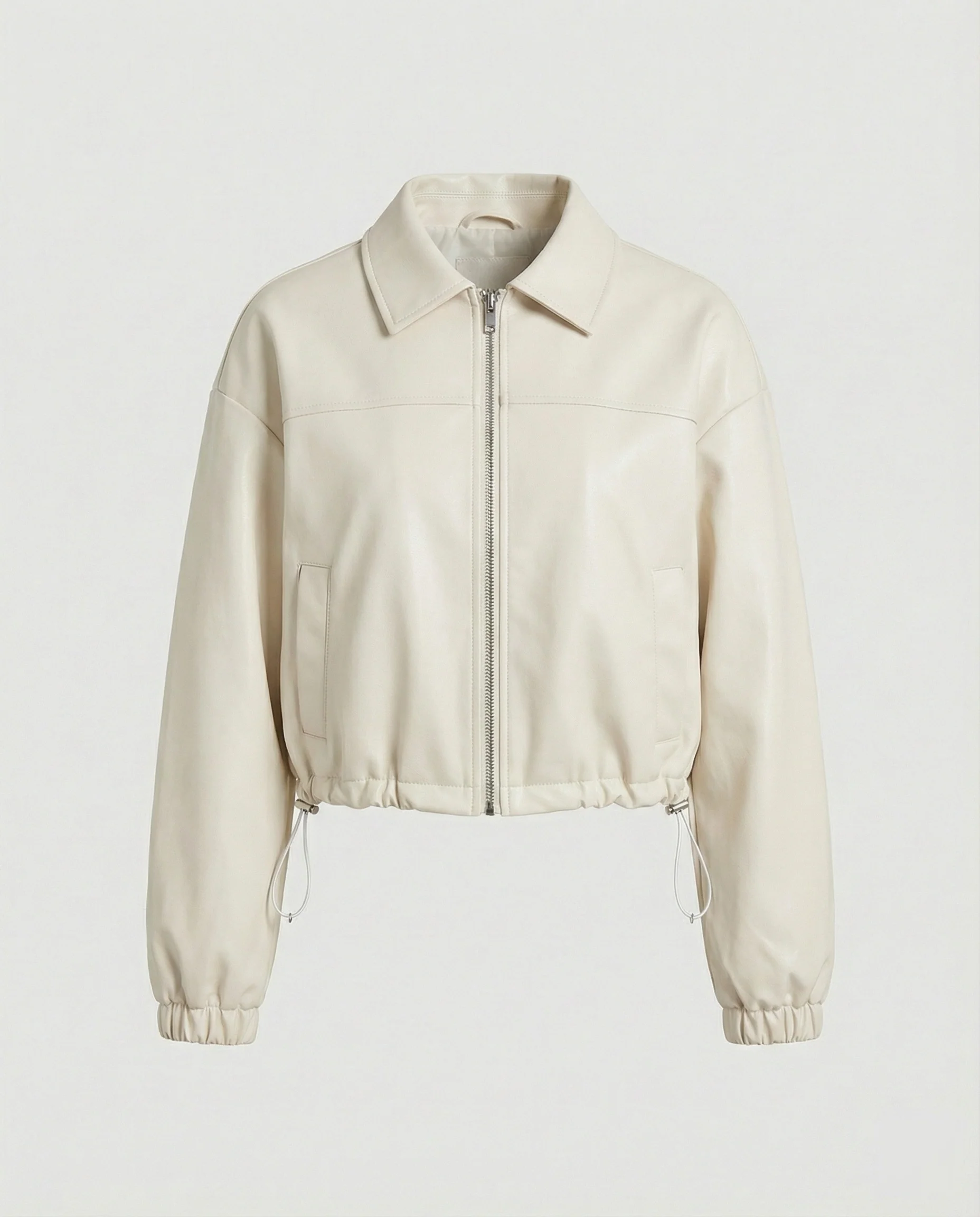 Damen kurz geschnittene Hemdjacke mit Kapuze, großen Pattentaschen und Kordelzugsaum Heidi-Mode - Image 6