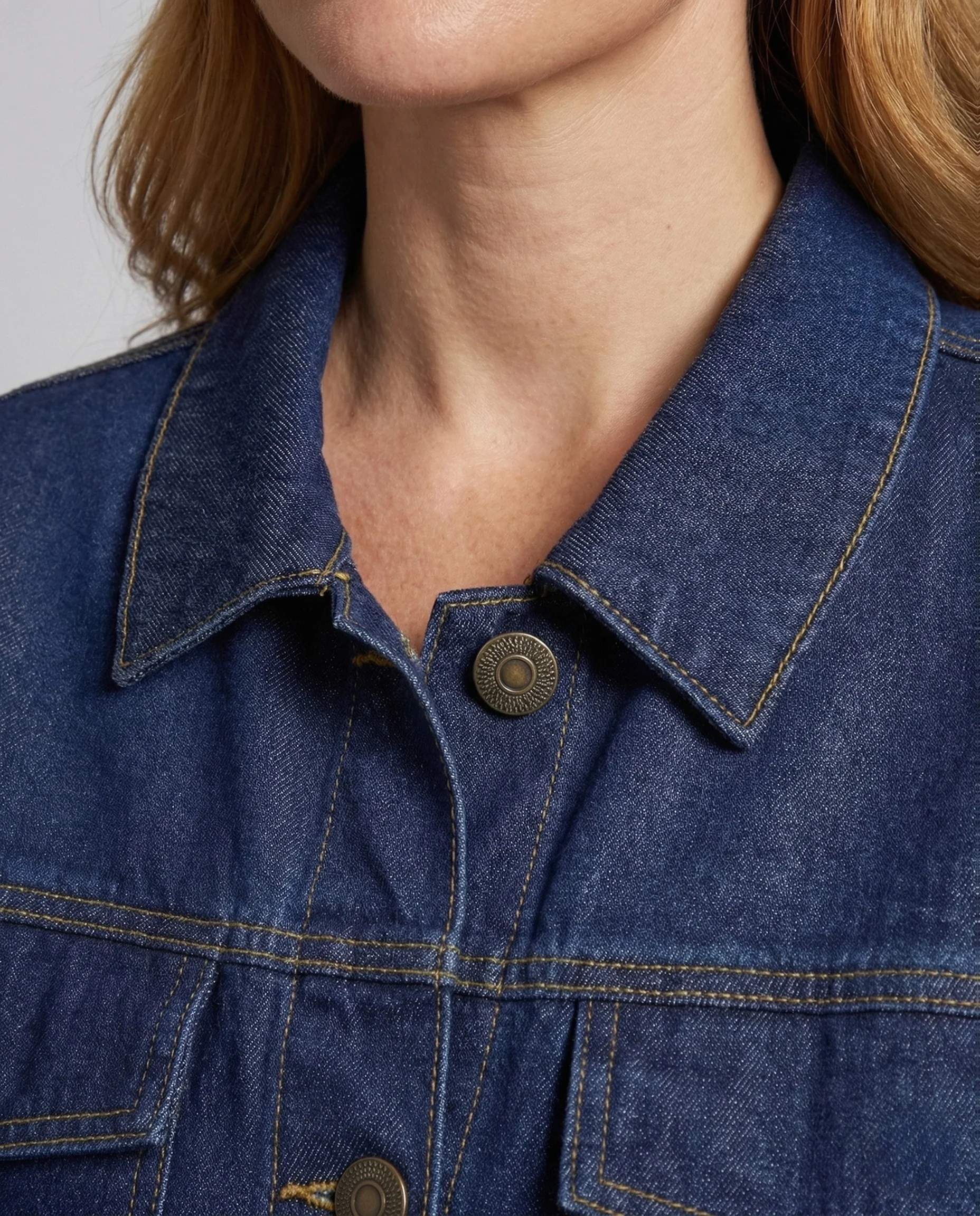 Damen Jeans Set Oversize Jacke A Linie Rock - Image 3