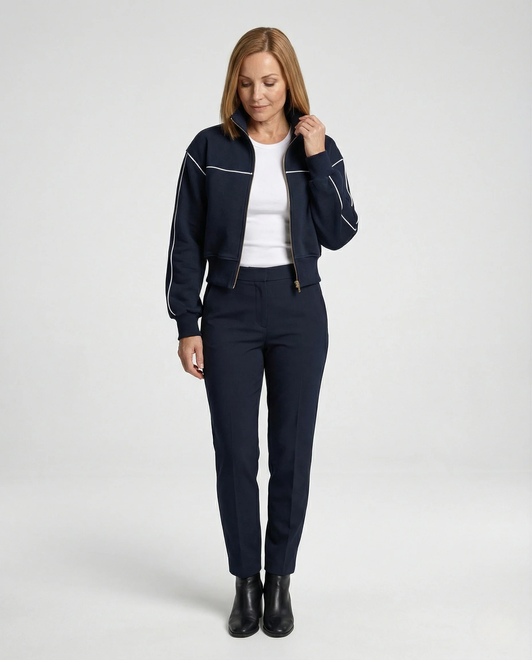 Freizeitkleidung Damen Trainingsjacke Kurz