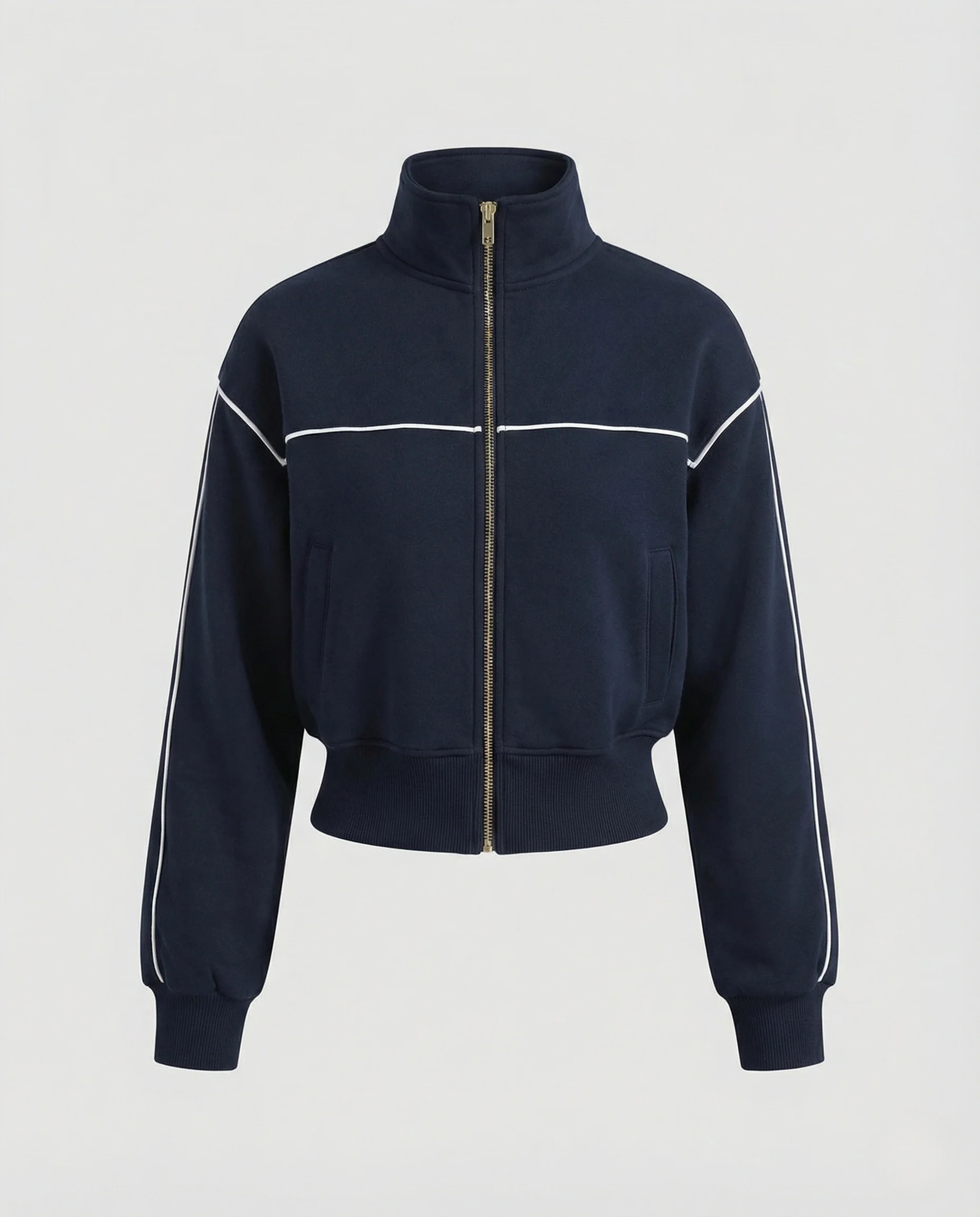 Freizeitkleidung Damen Trainingsjacke Kurz - Image 4