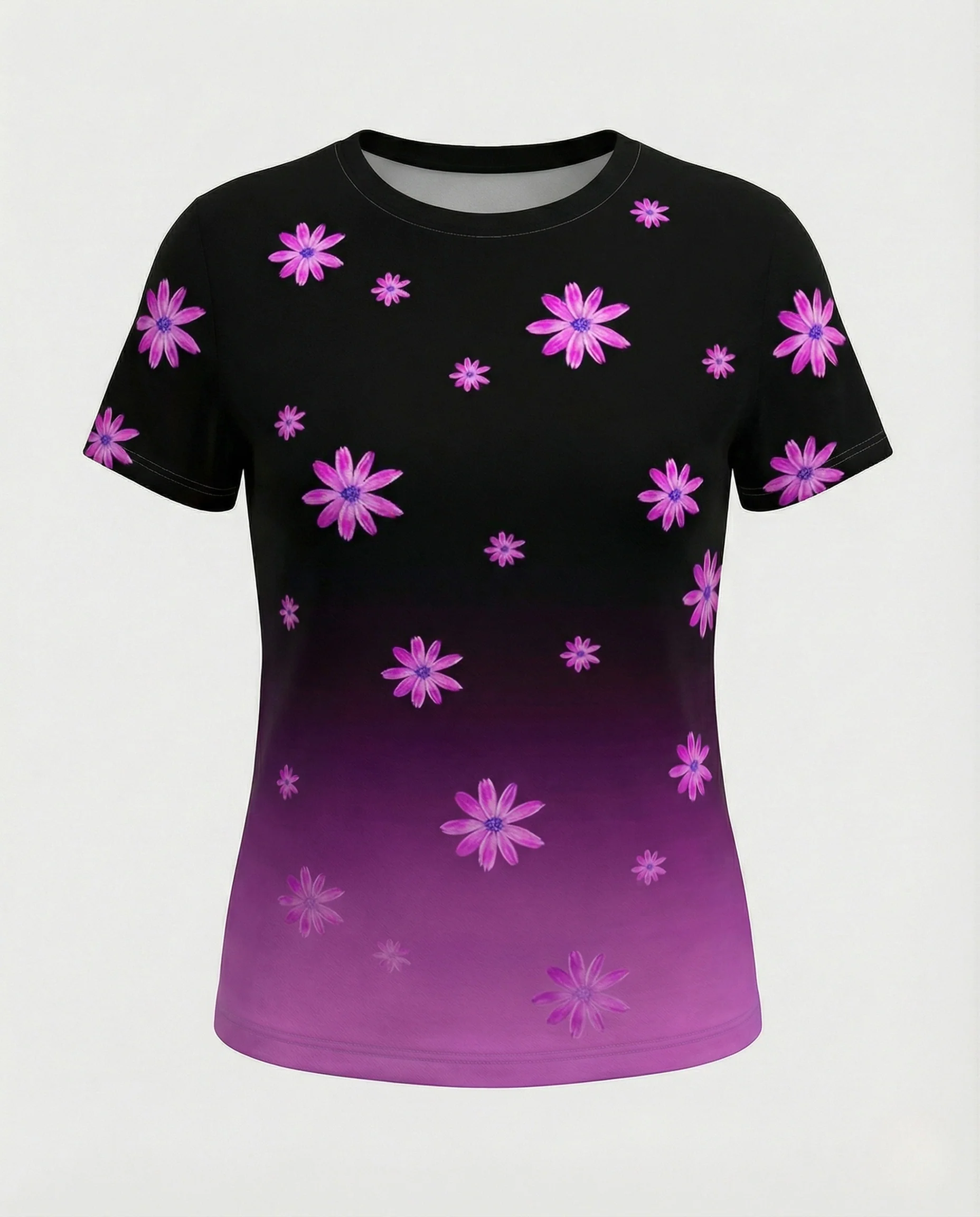 Printshirt Damen Pfauenmotiv Kurzarm - Image 12