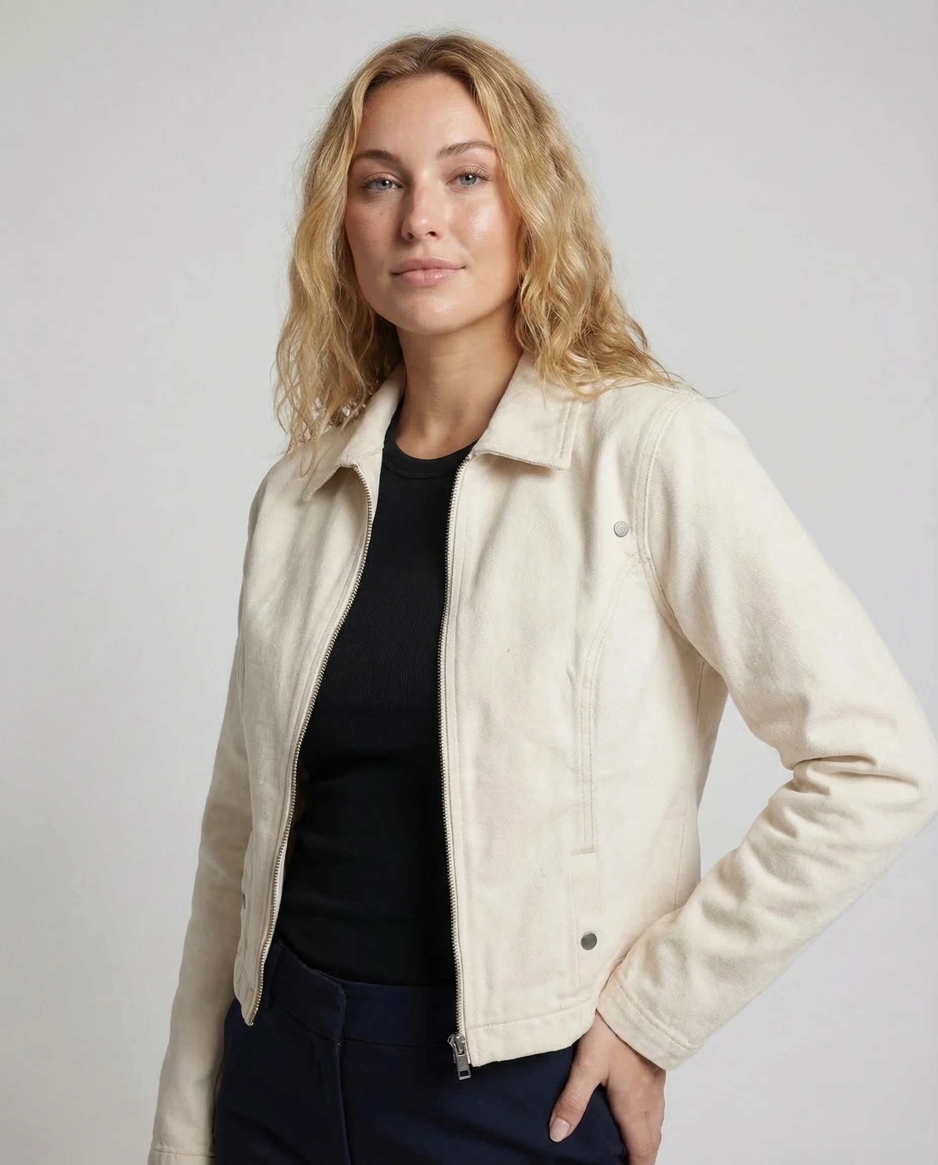 Damen Canvasjacke Kurz - Image 2