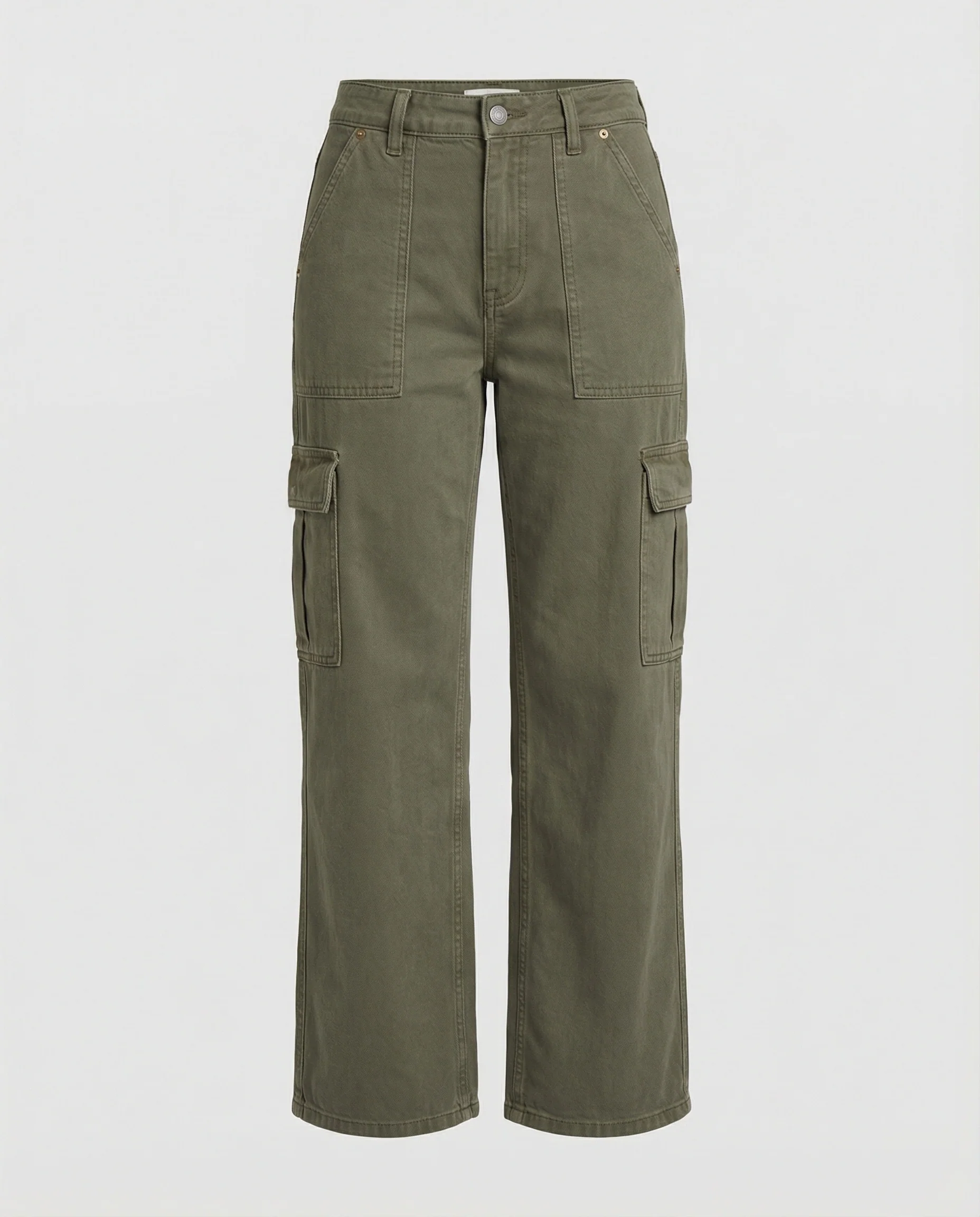 Kurze funktionale Cargohose im Workwear-Stil mit weitem Bein und verstellbarem Saum Heidi-Mode - Image 3