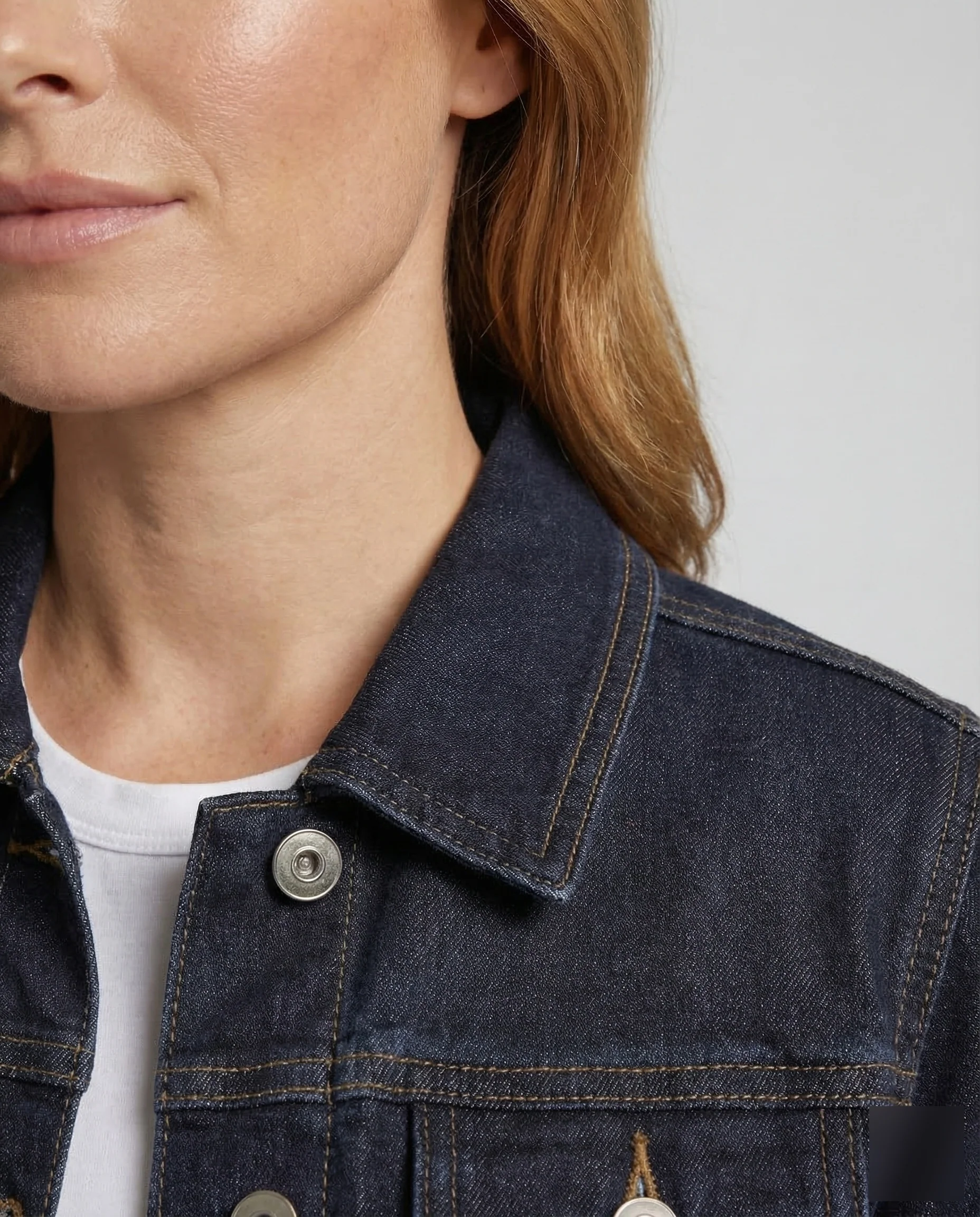 Damen Jeansjacke Boxy Kurz - Image 3