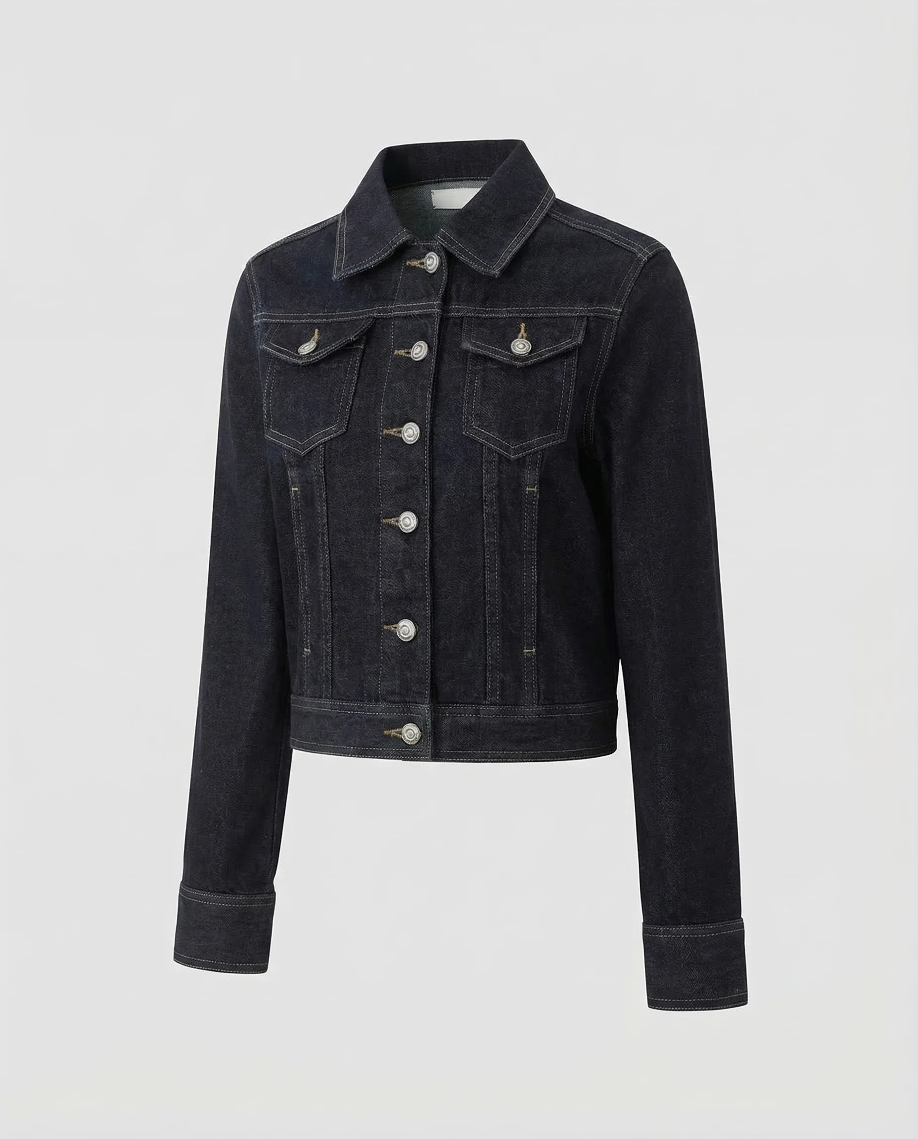 Damen Jeansjacke Boxy Kurz - Image 4