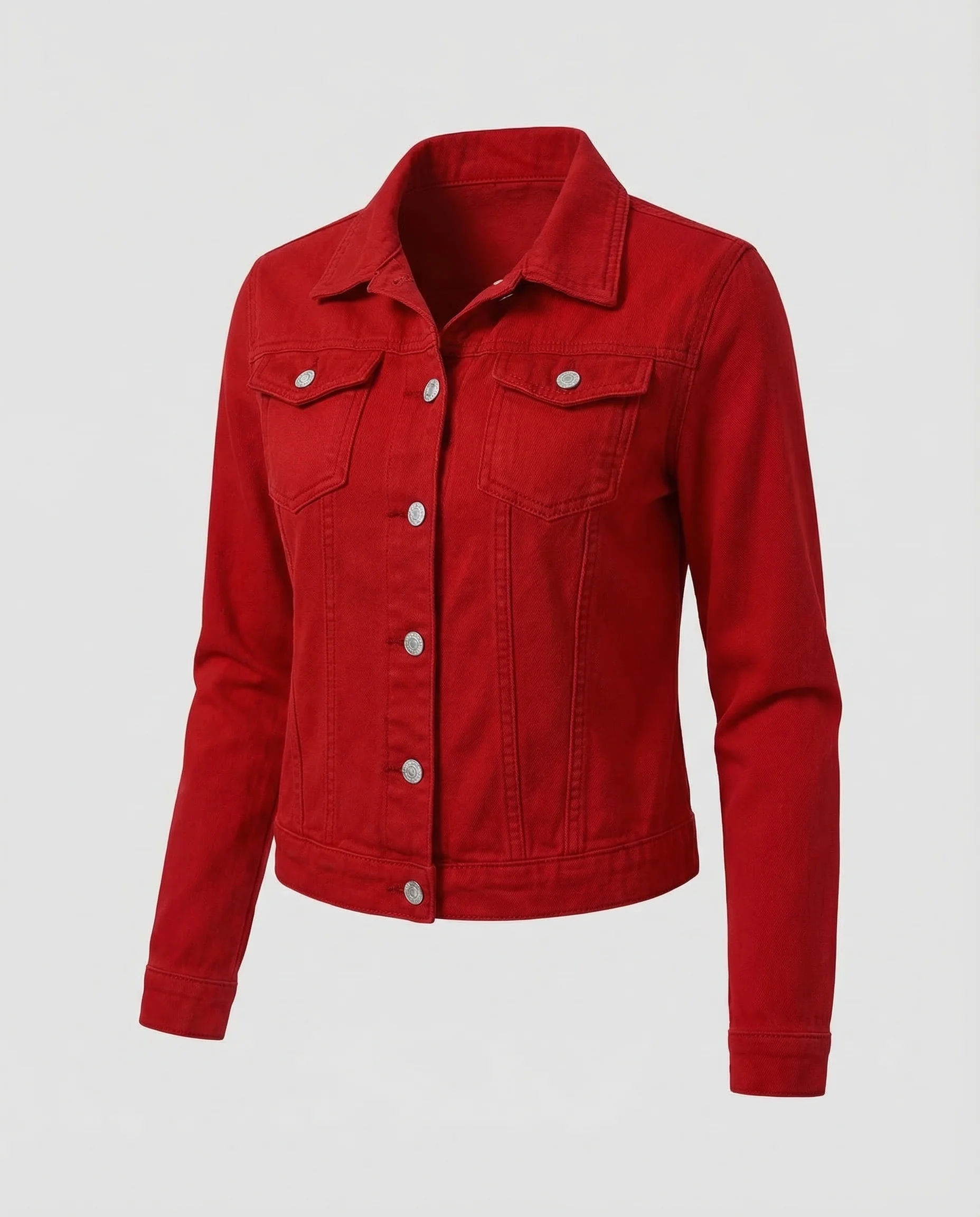 Damen Trucker Jeansjacke Kurz - Image 5