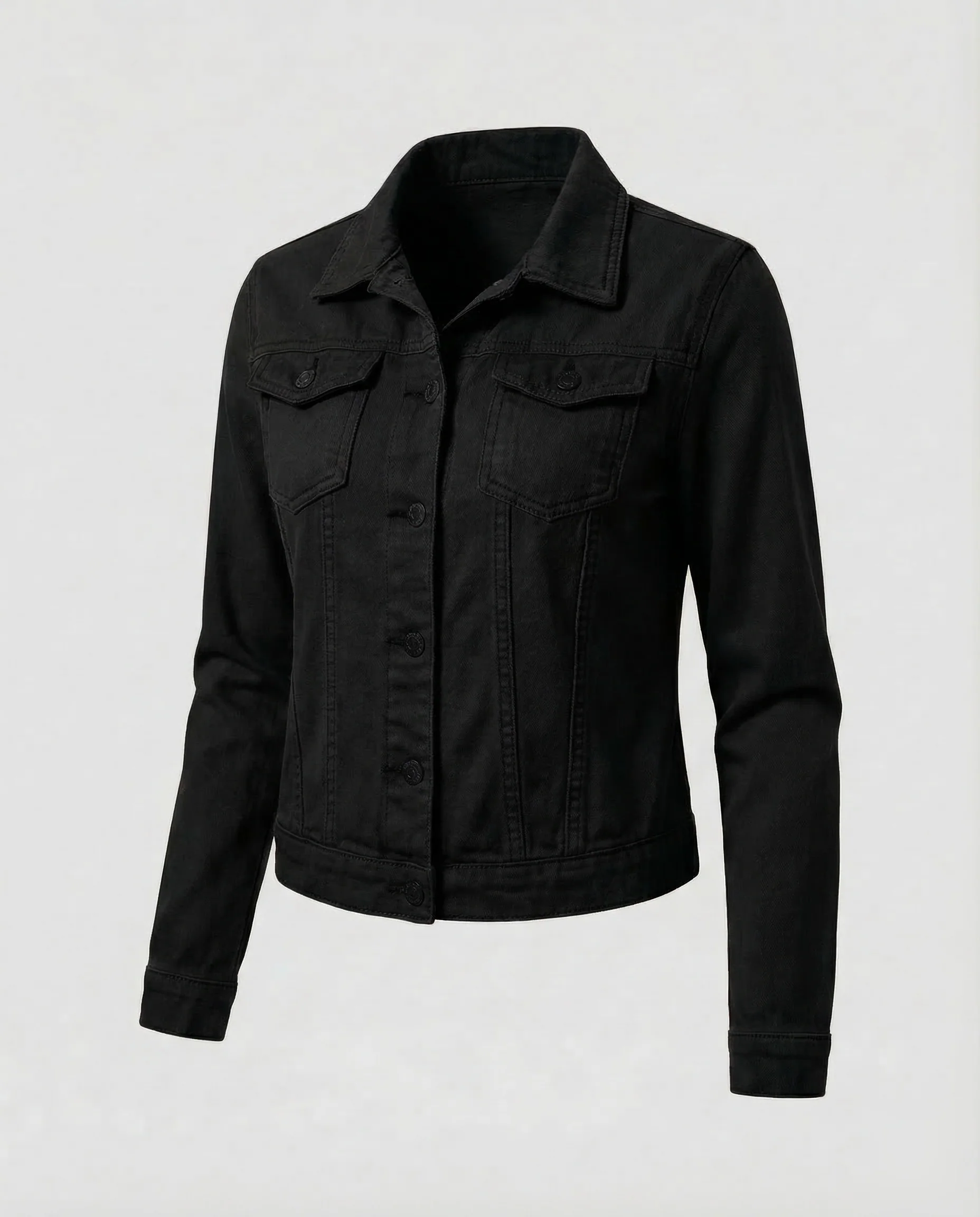 Damen Trucker Jeansjacke Kurz - Image 8