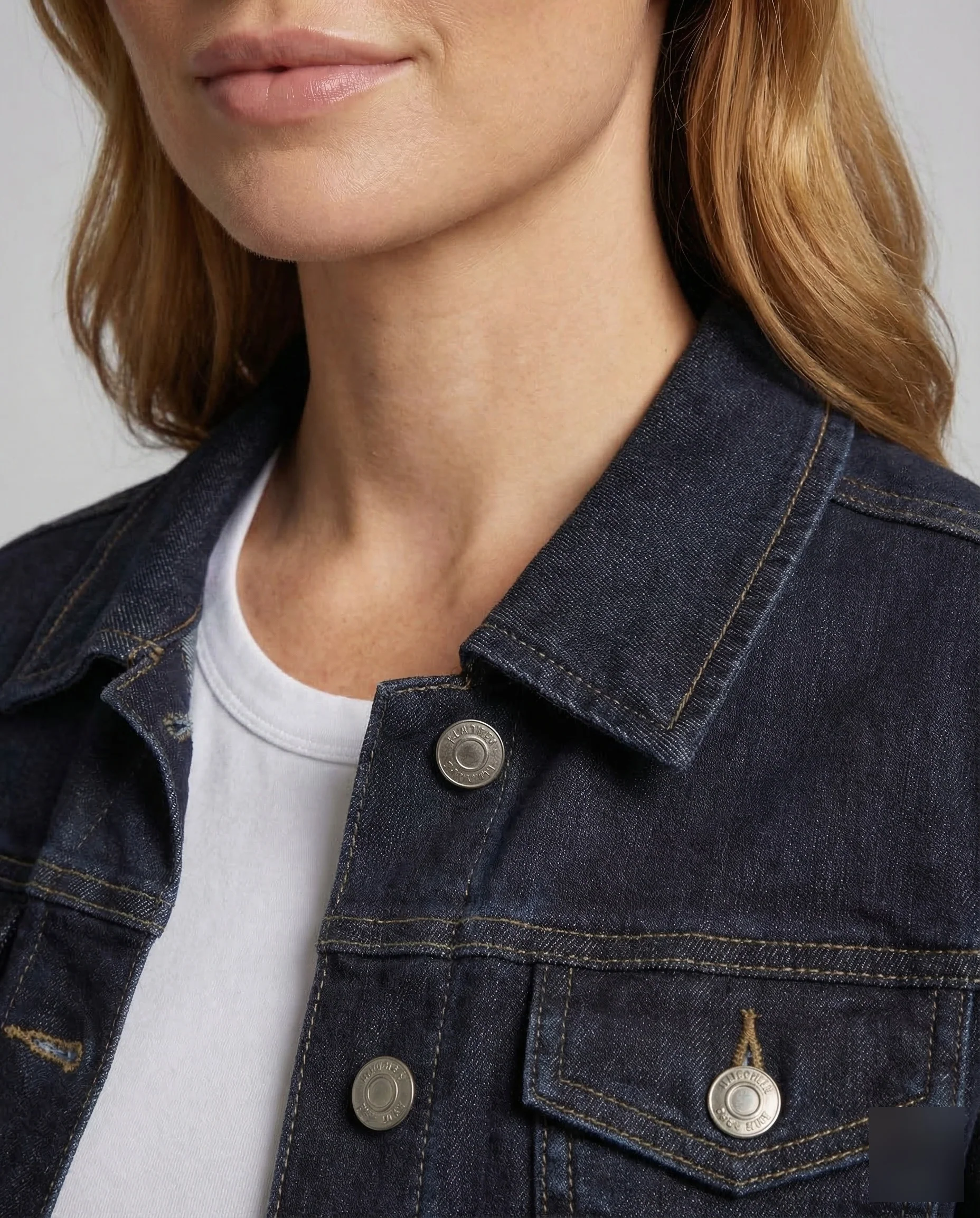 Damen Trucker Jeansjacke Kurz - Image 3