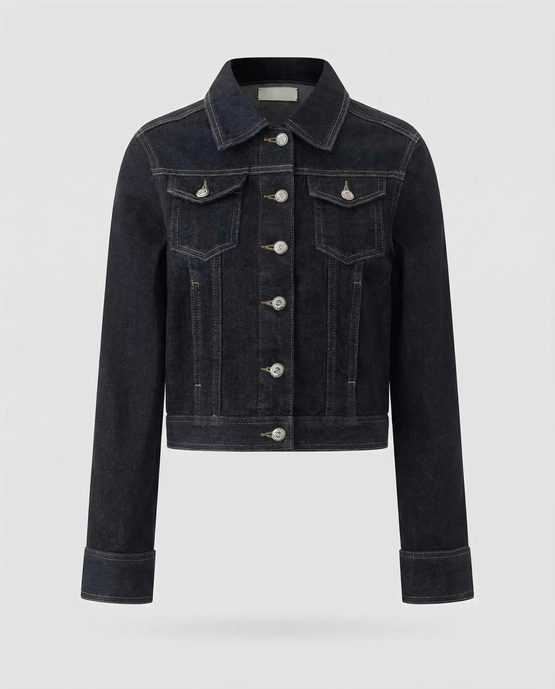 Damen Trucker Jeansjacke Kurz - Image 4
