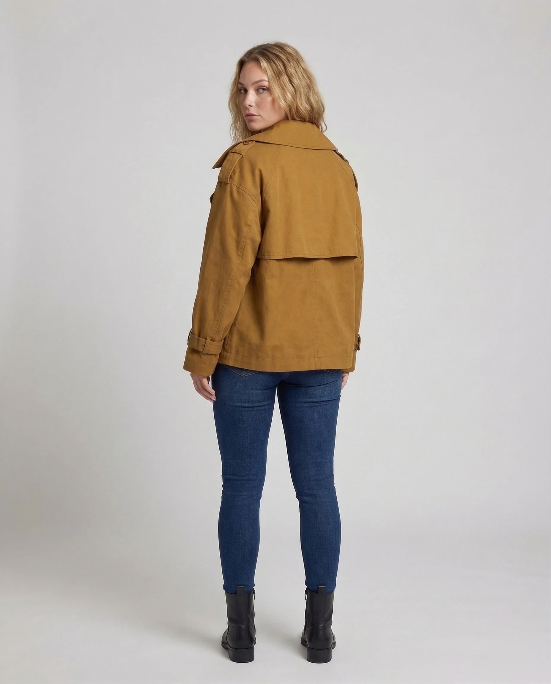 Damen Übergangsjacke Oversize Revers - Image 4