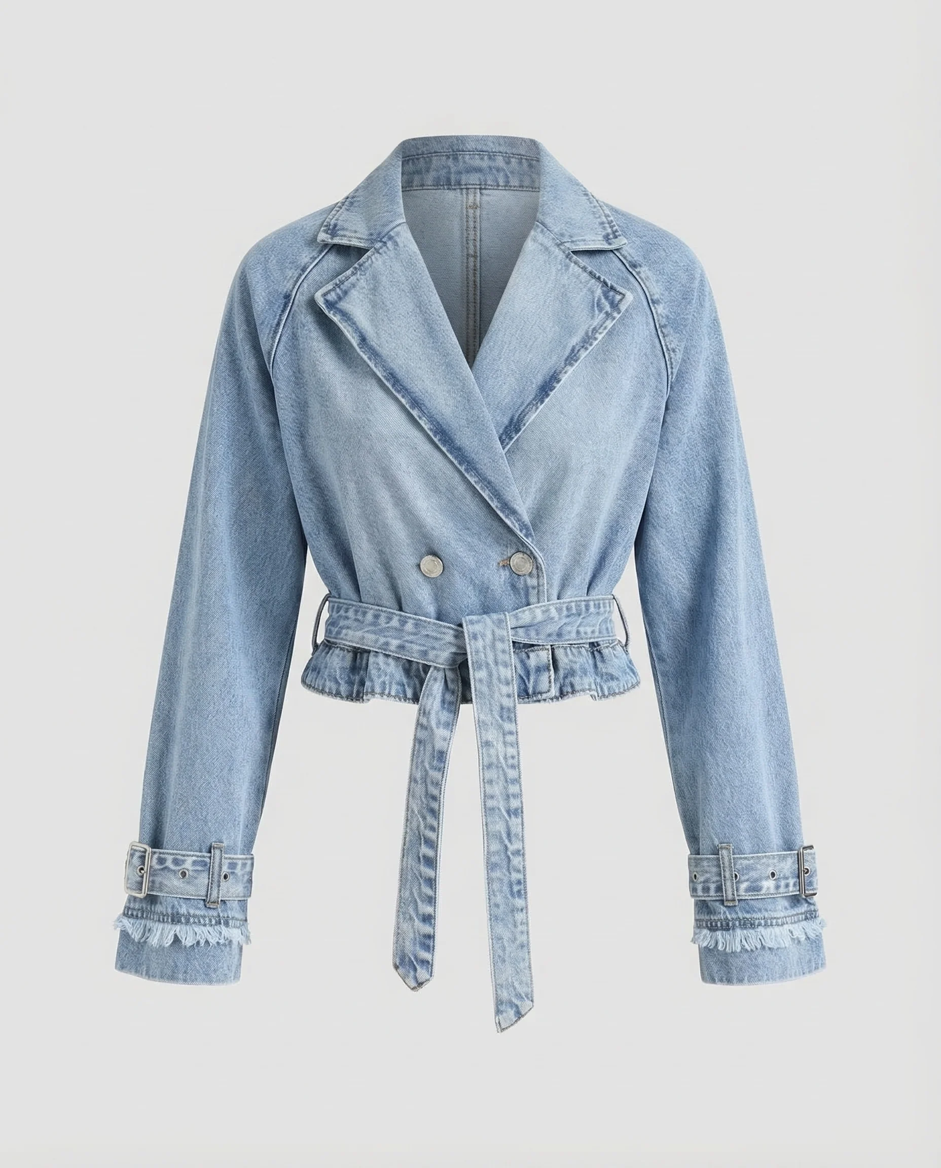 Damen Jeansjacke Damen tailliert kurz - Image 5