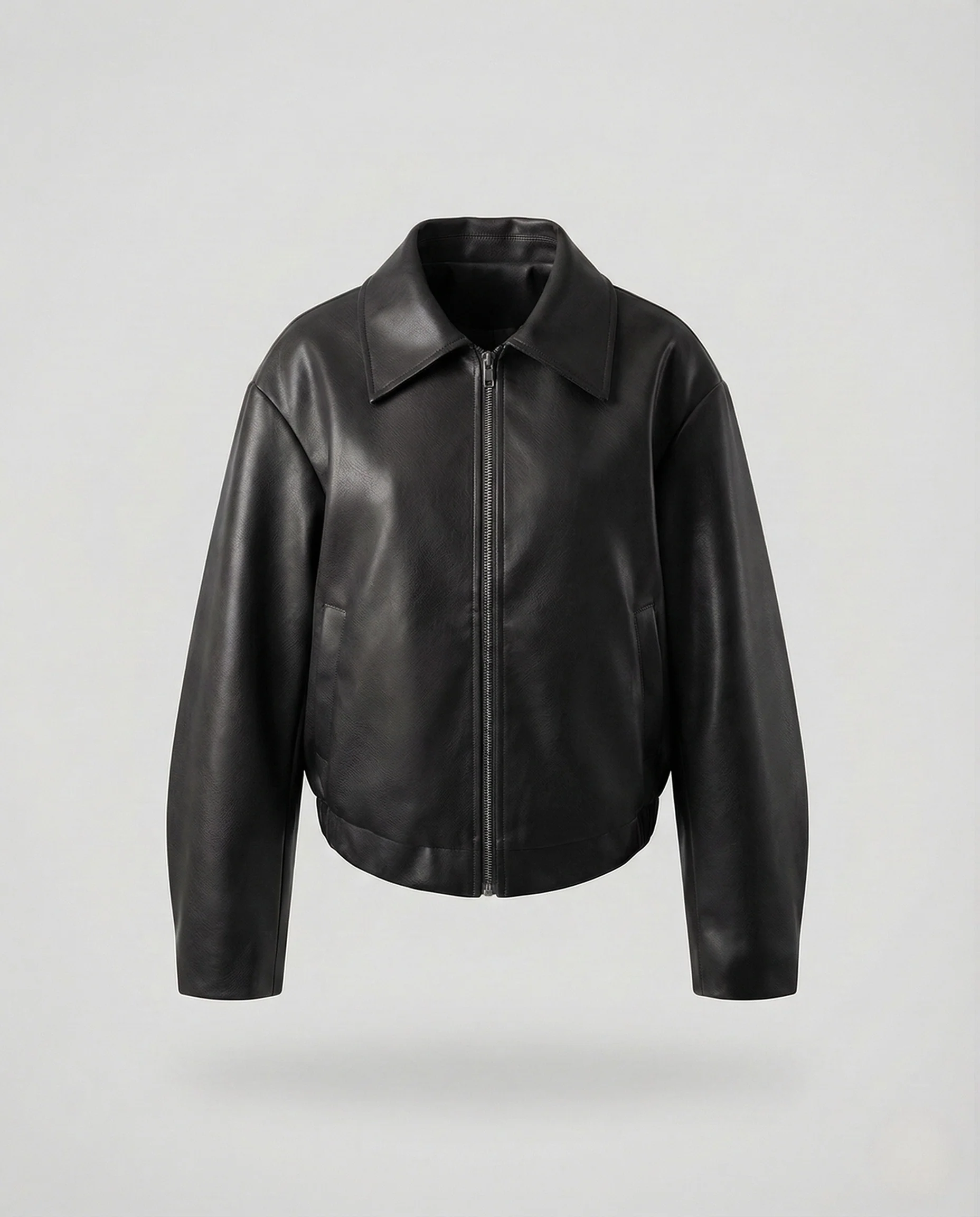 Damen Lederjacke Kurz Revers - Image 7