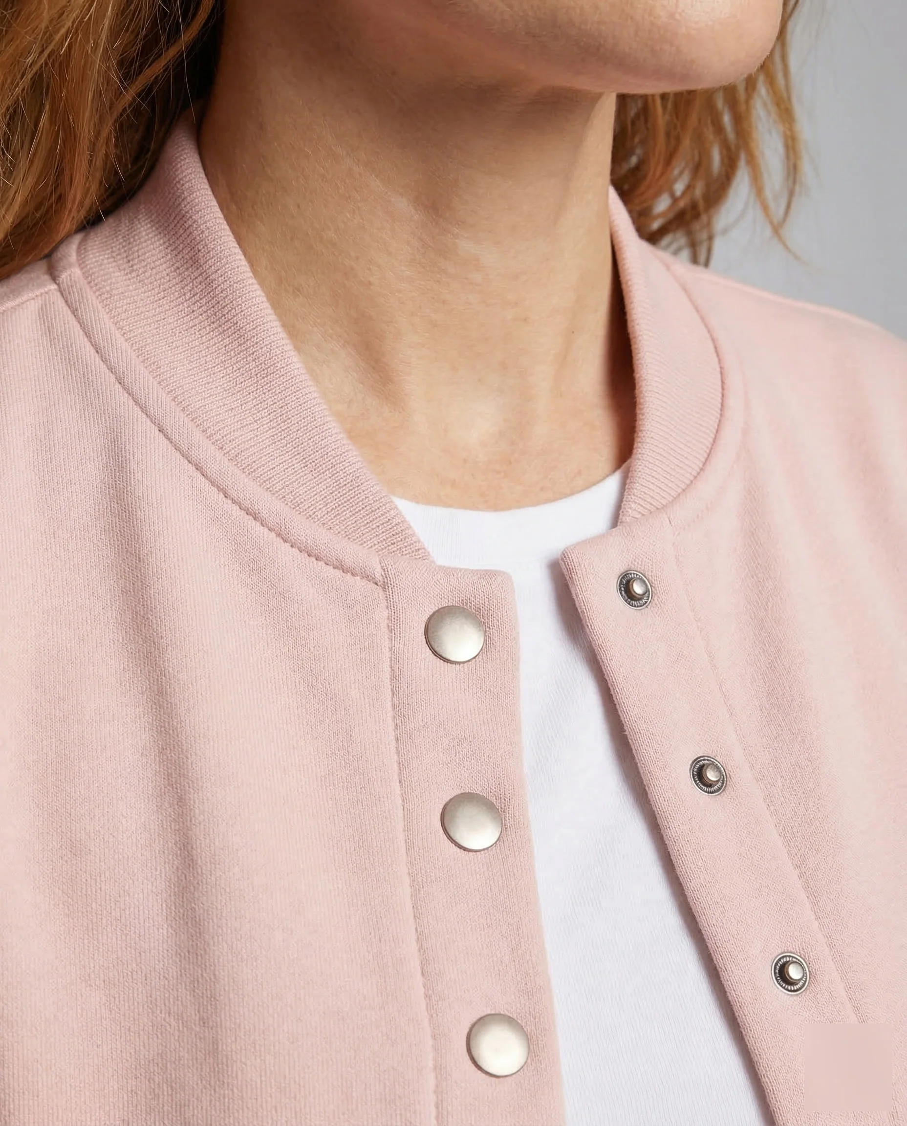 Damen Sweatjacke Bomber Kurz - Image 3