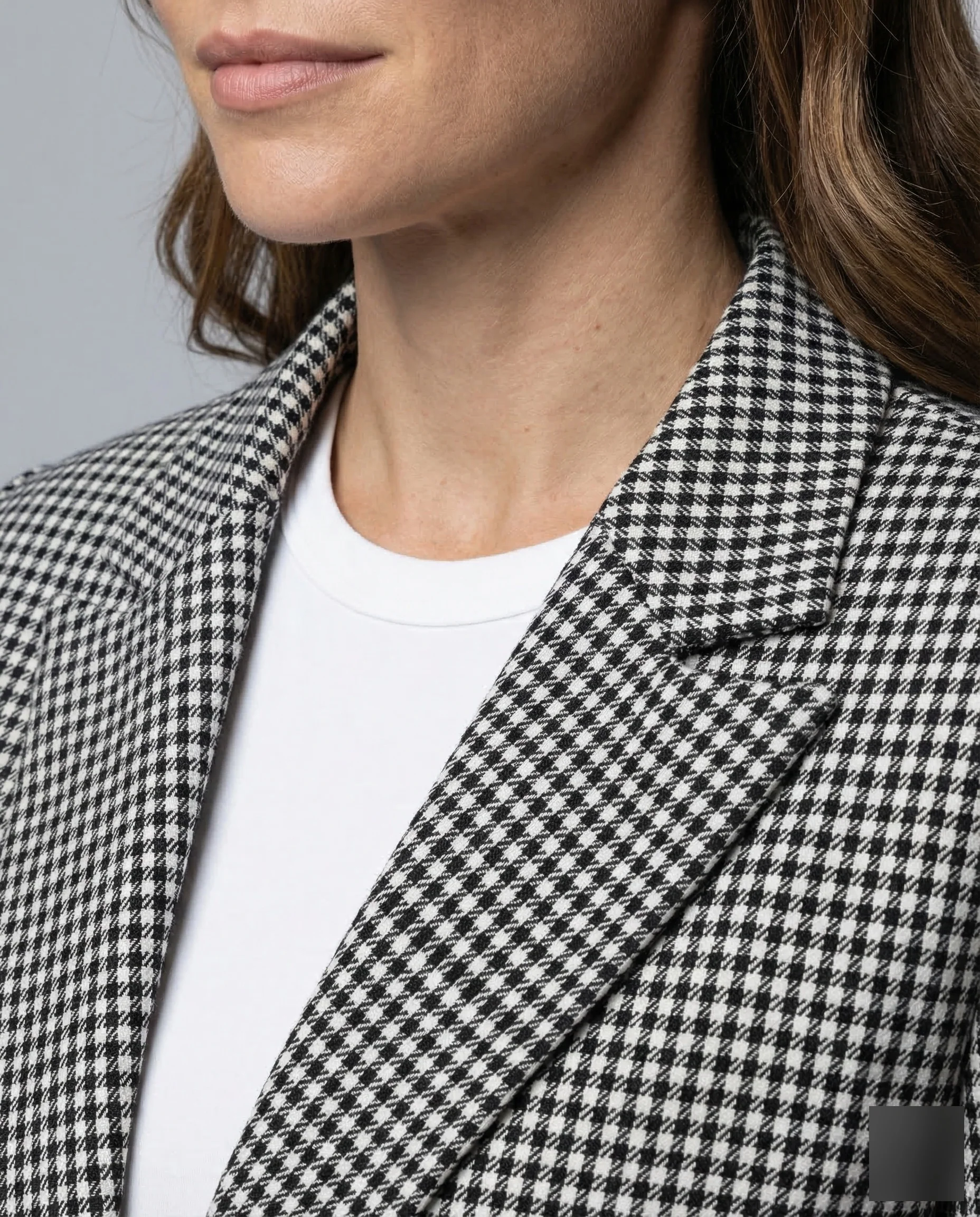 Damen Blazer Kurz Hahnentritt - Image 4