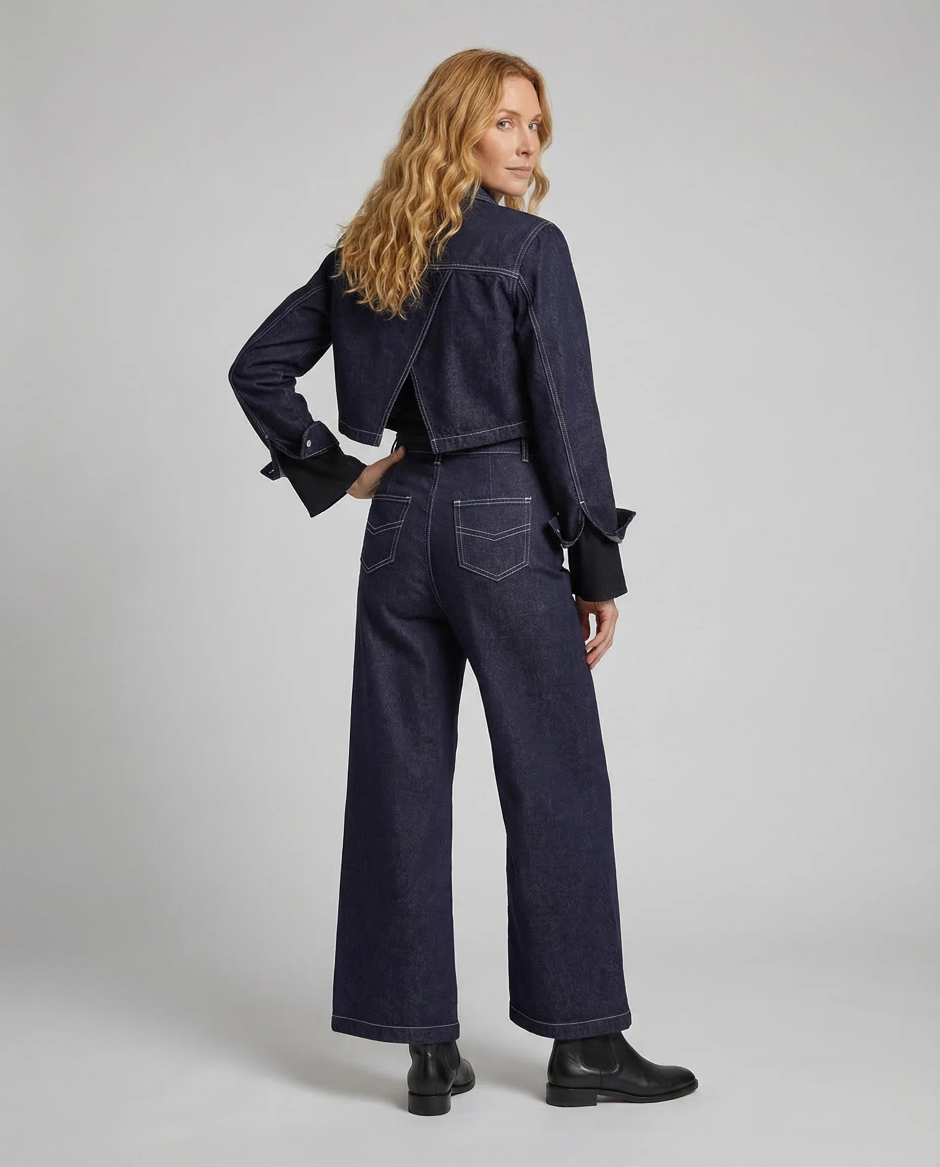 Damen Denim Set Hose - Image 3