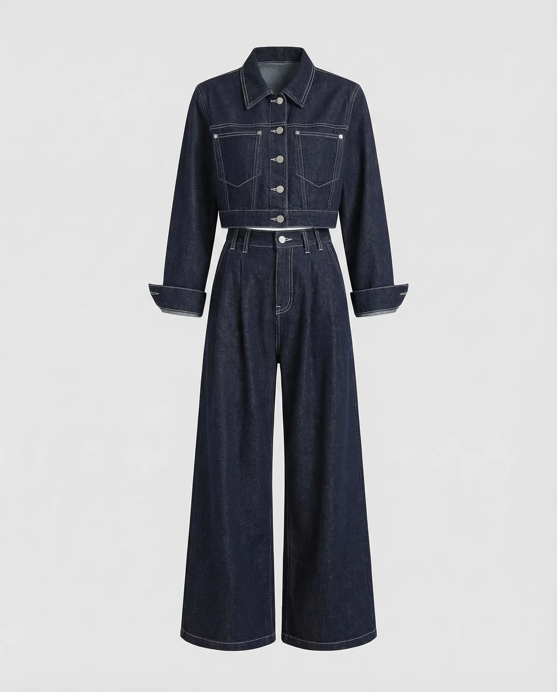 Damen Denim Set Hose - Image 4