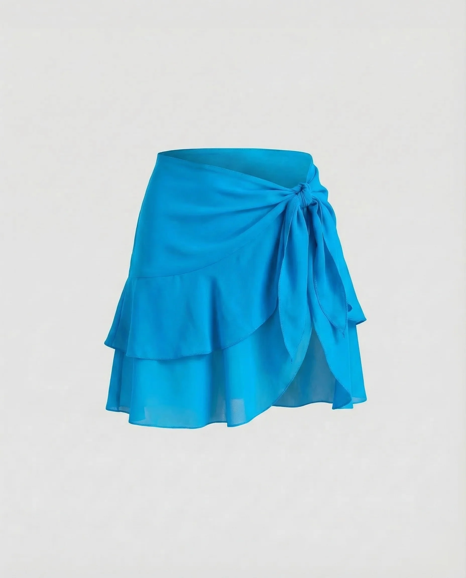 Damen Wickel Minirock Chiffon - Image 6