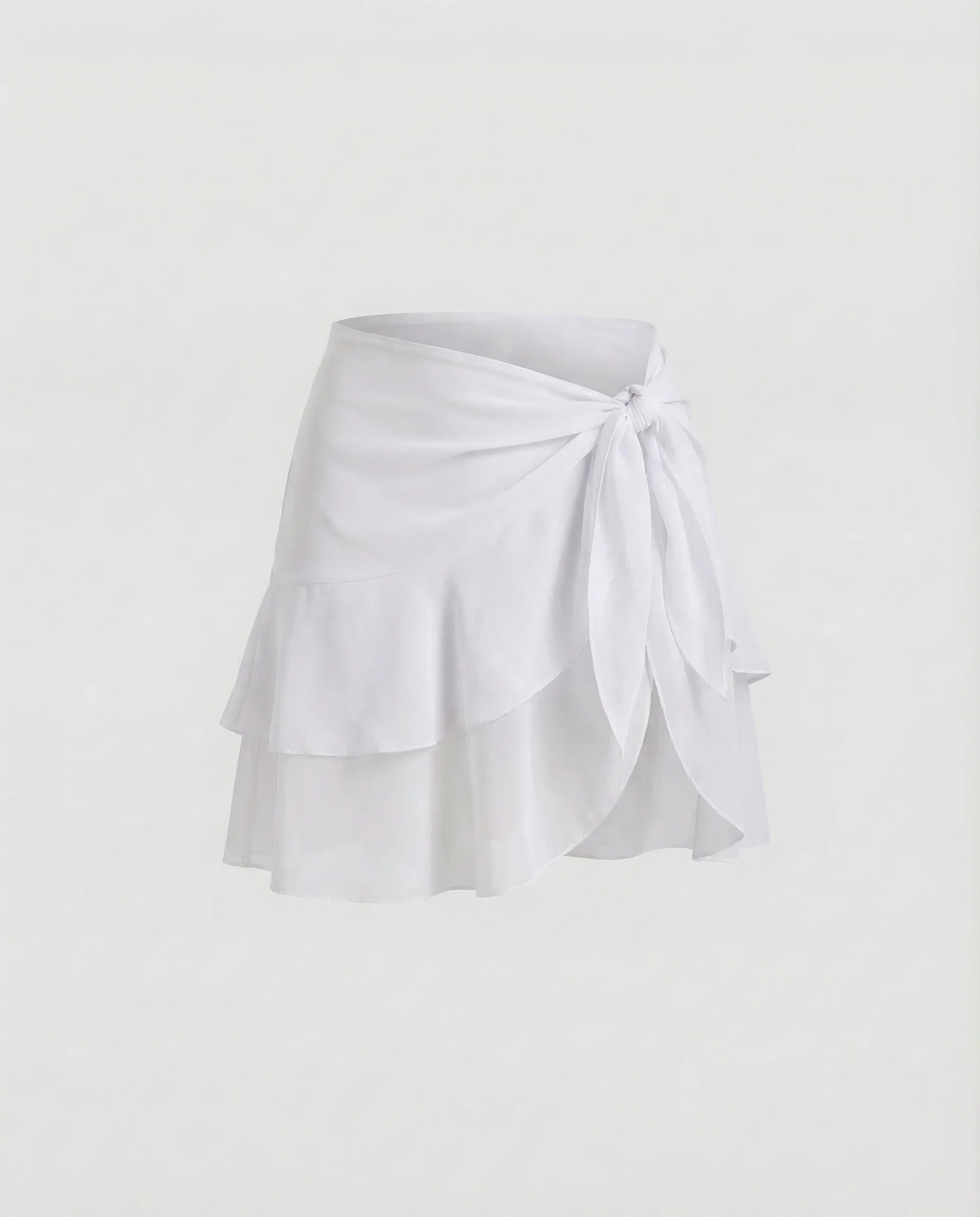 Damen Wickel Minirock Chiffon - Image 7