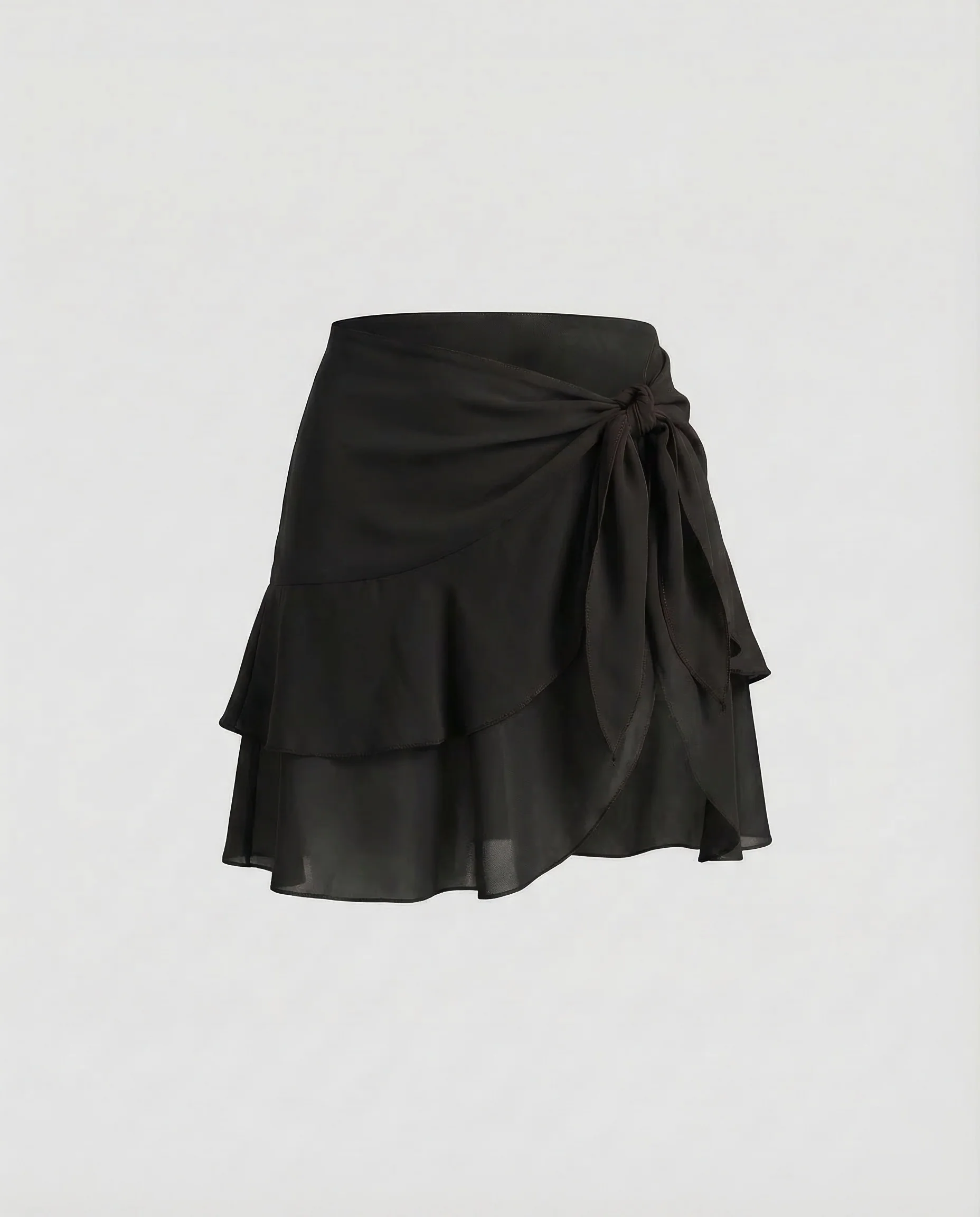 Damen Wickel Minirock Chiffon - Image 8