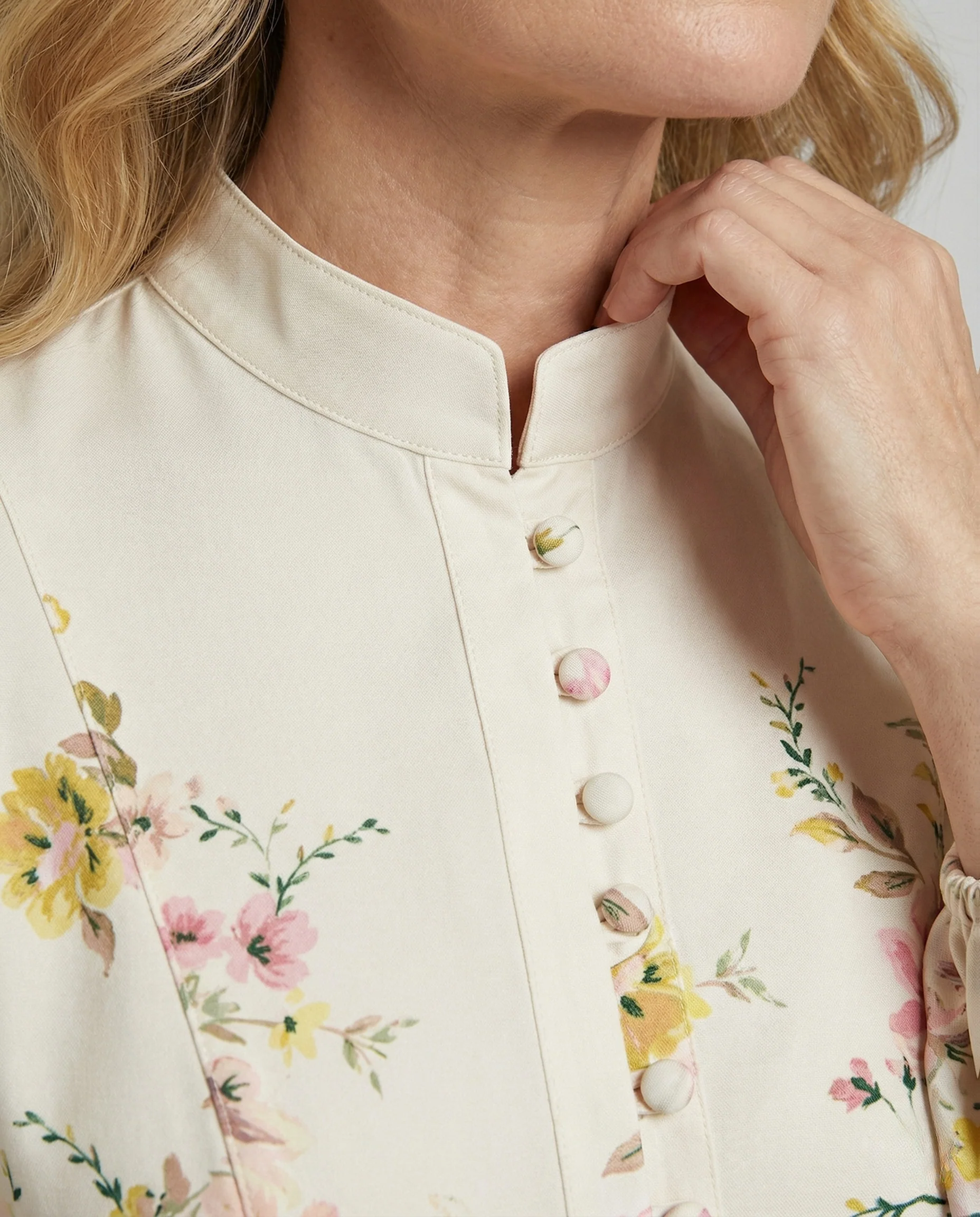 Kurzes Blusenkleid Damen Mit Gürtel - Image 3