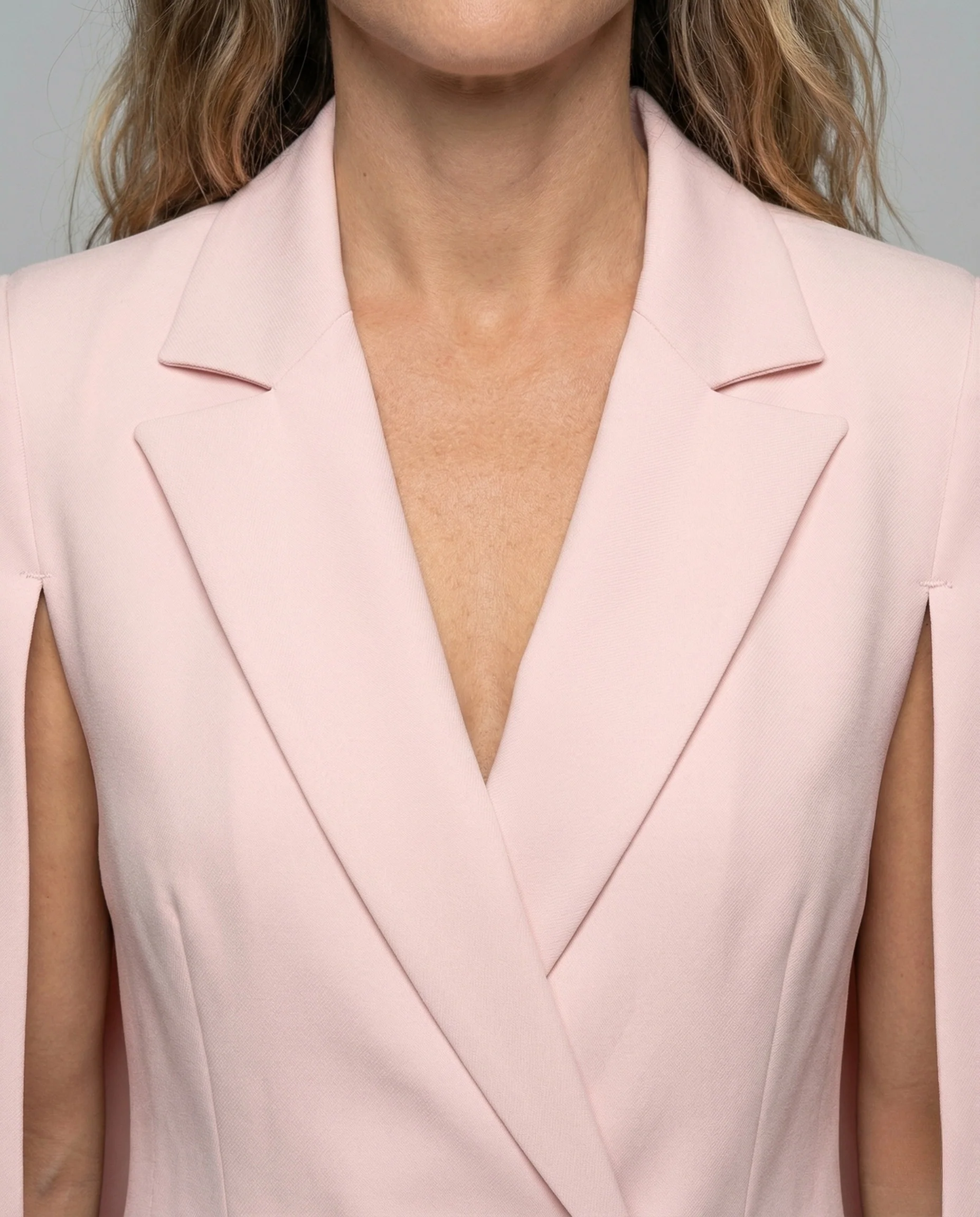 Damen Cape Blazerkleid Doppelreiher - Image 3