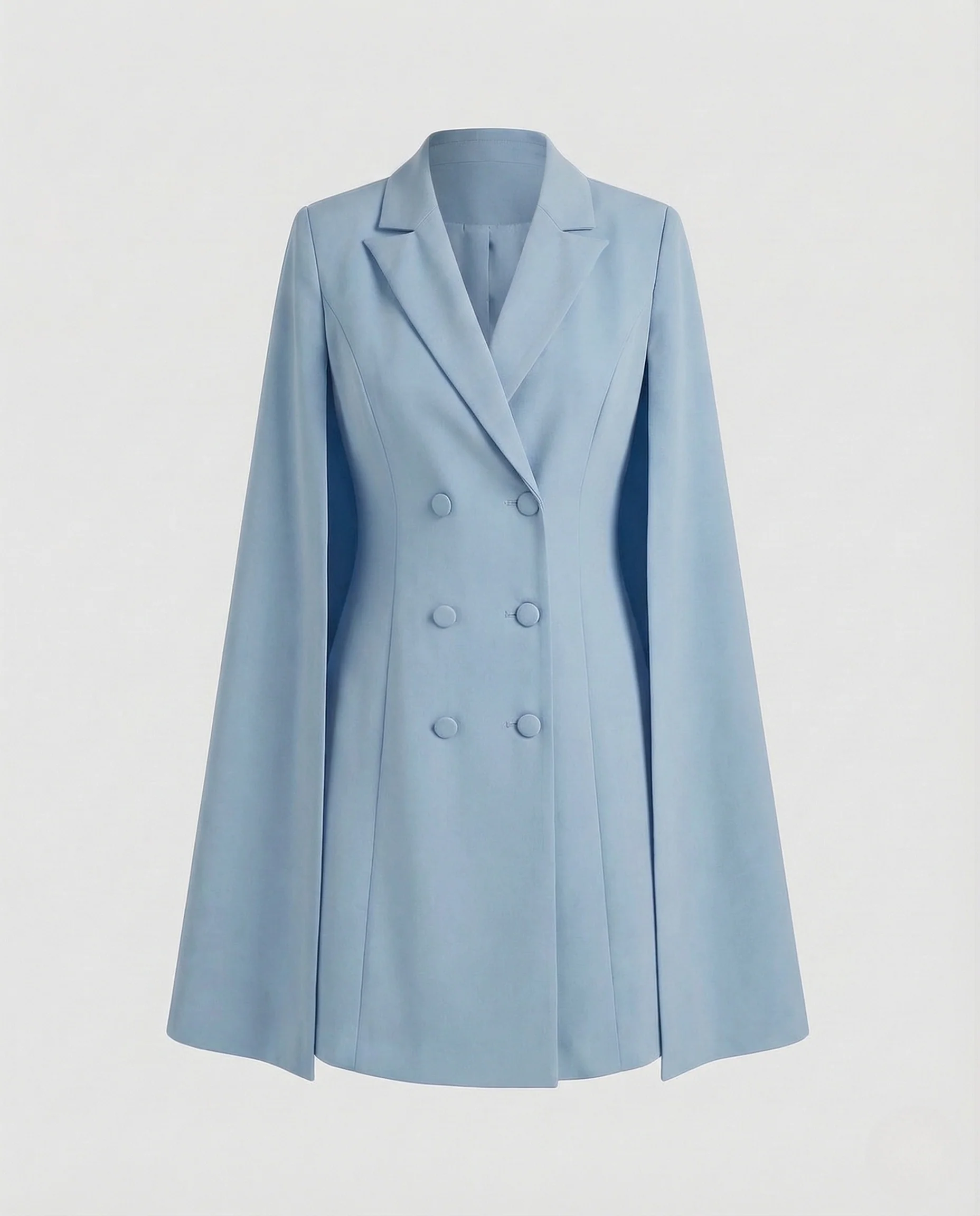 Damen Cape Blazerkleid Doppelreiher - Image 7
