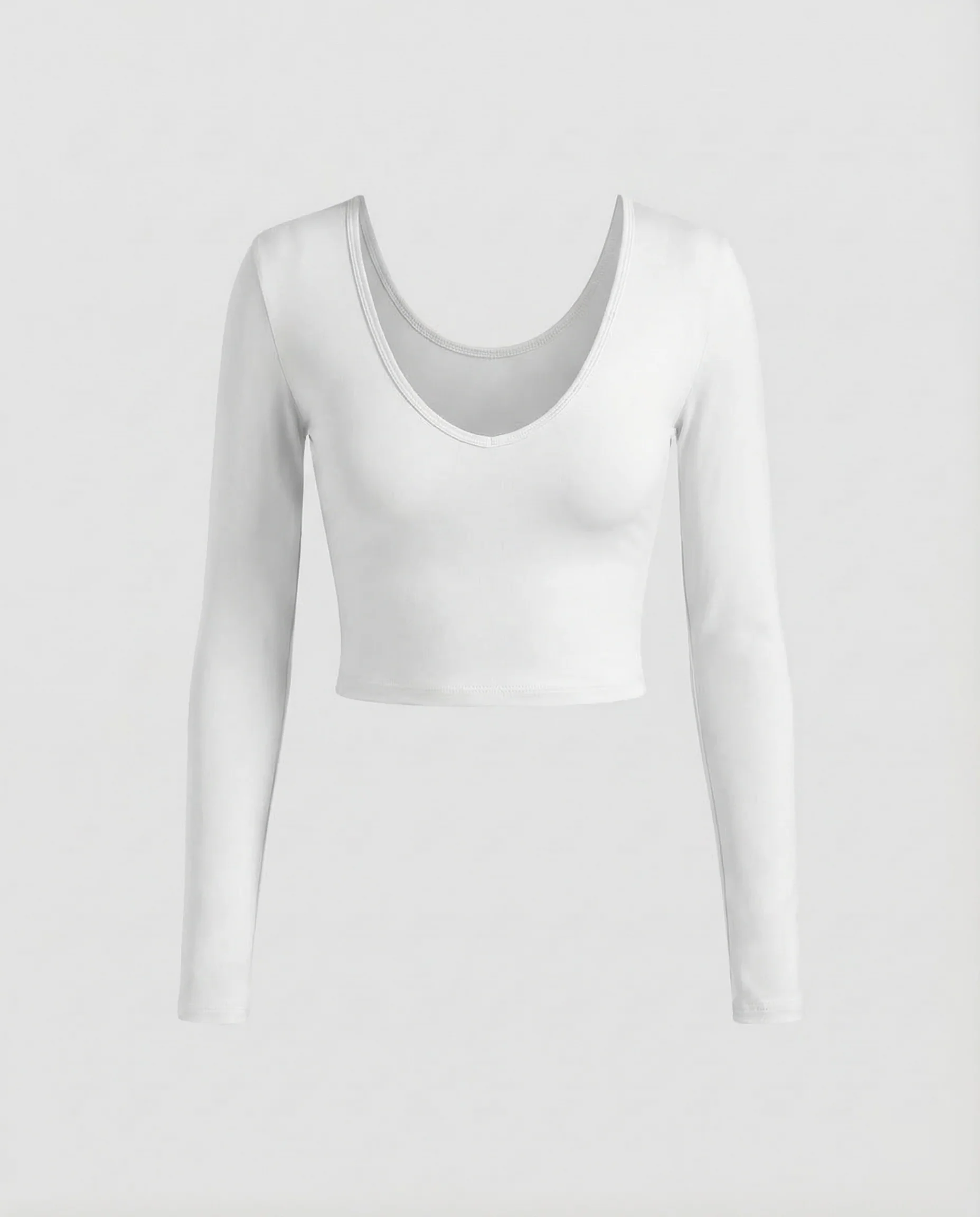 Damen Langarmshirt V Ausschnitt - Image 6