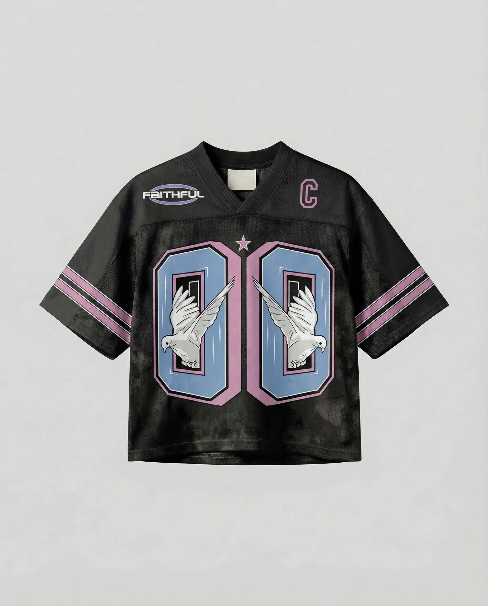 Damen Netzshirt Print Retro - Image 10