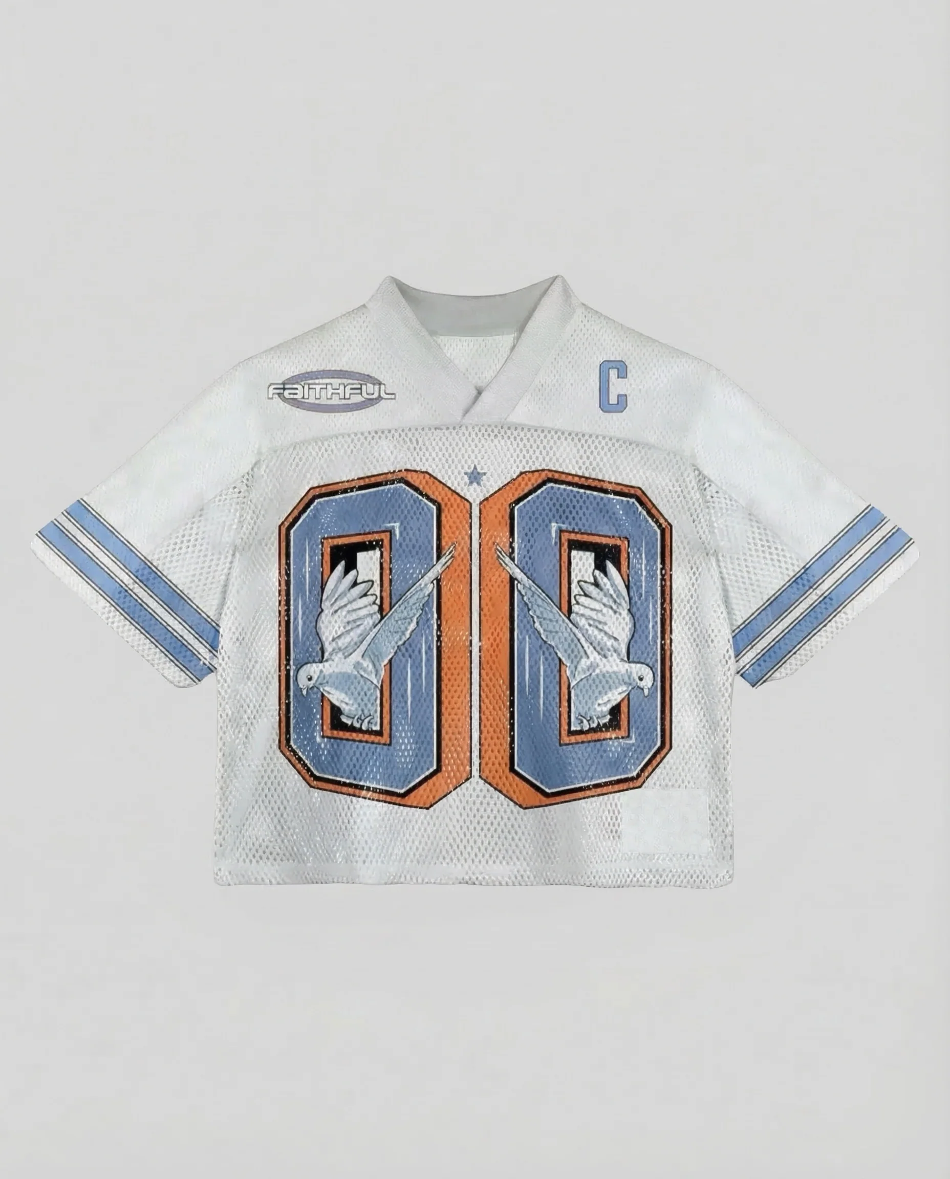 Damen Netzshirt Print Retro - Image 6