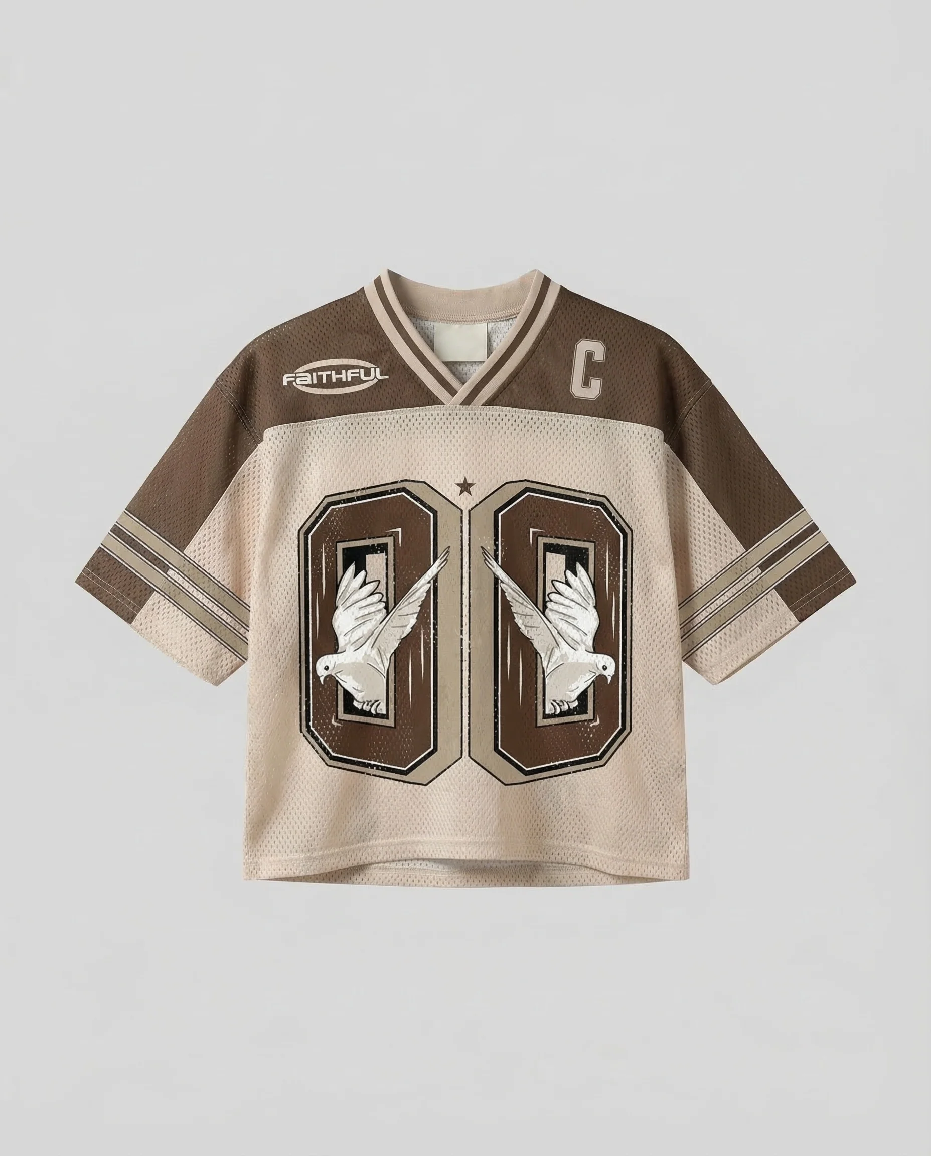 Damen Netzshirt Print Retro - Image 9