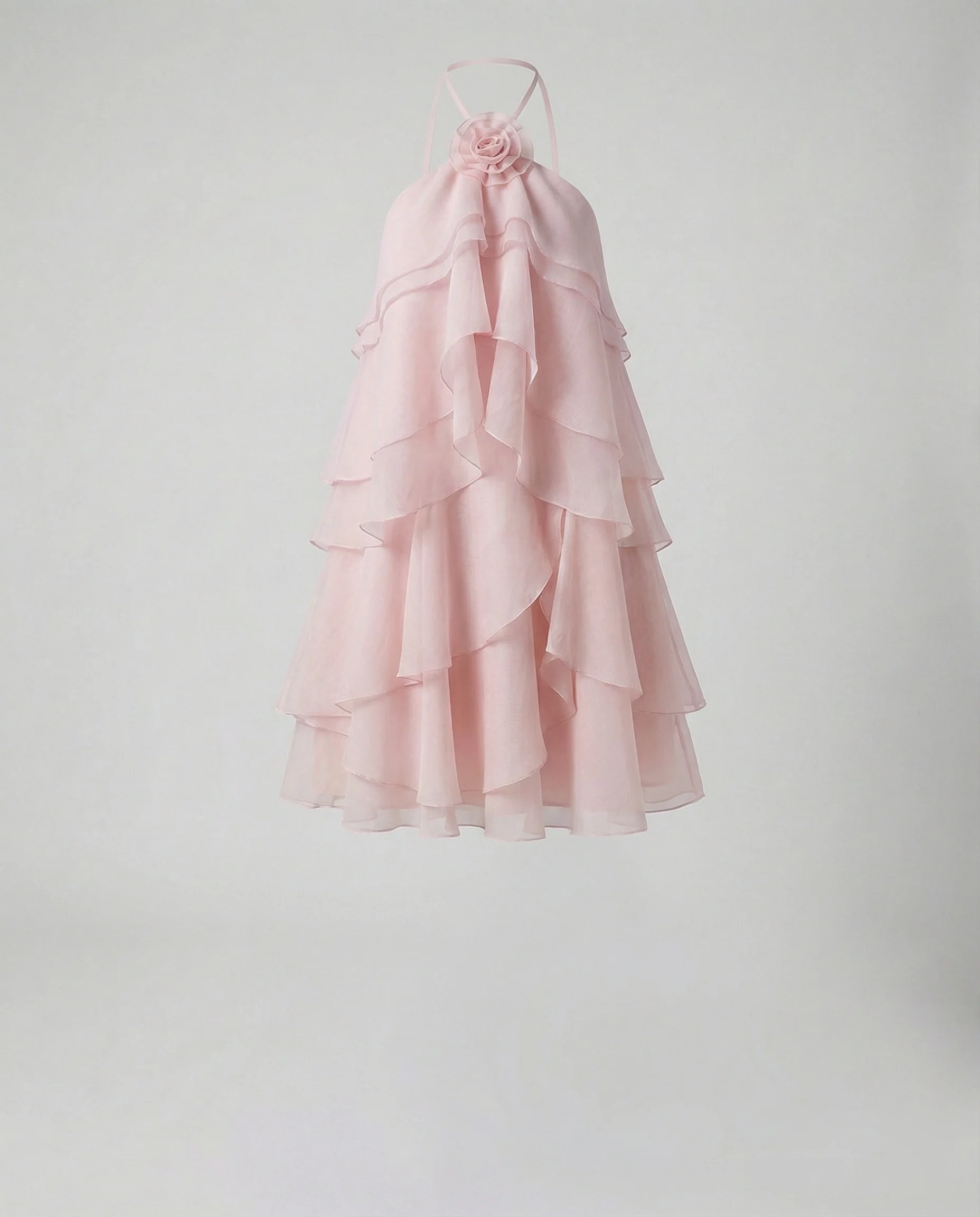Damen Sommerkleid kurz mit Volants - Image 3