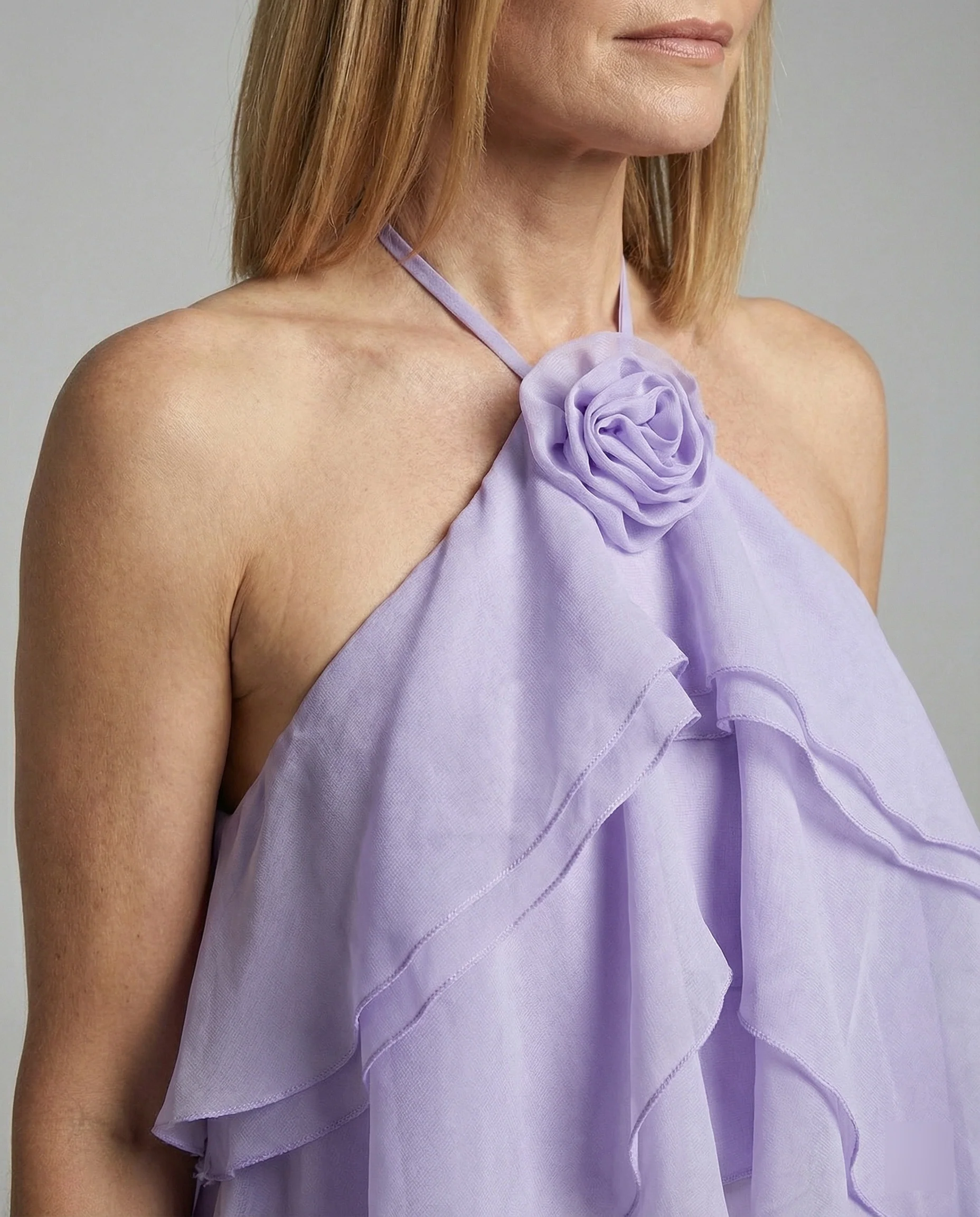 Damen Sommerkleid kurz mit Volants - Image 9