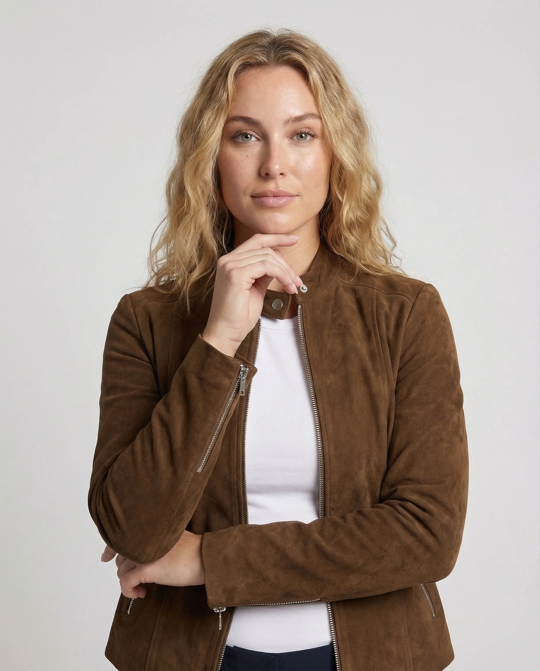 Damen Biker Blouson Tailliert - Image 2