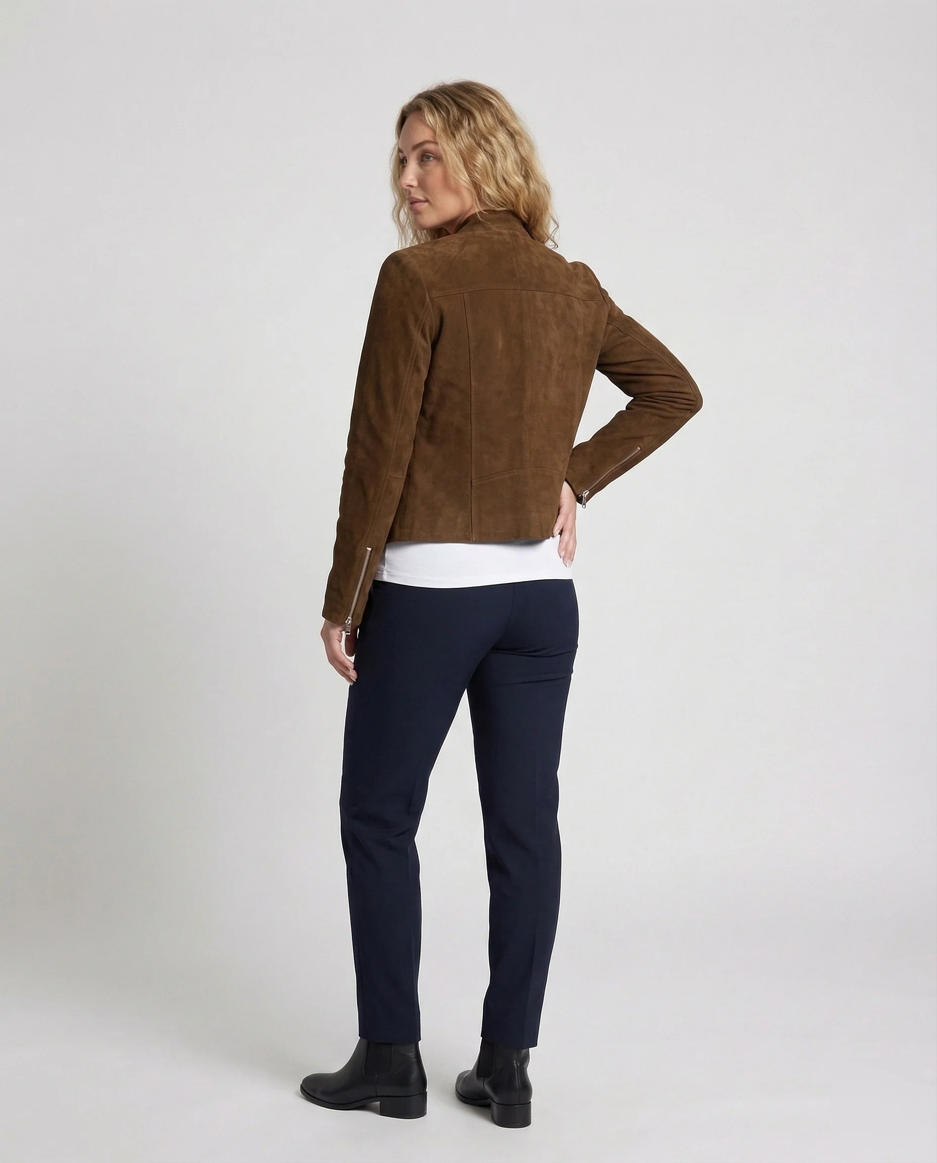 Damen Biker Blouson Tailliert - Image 4