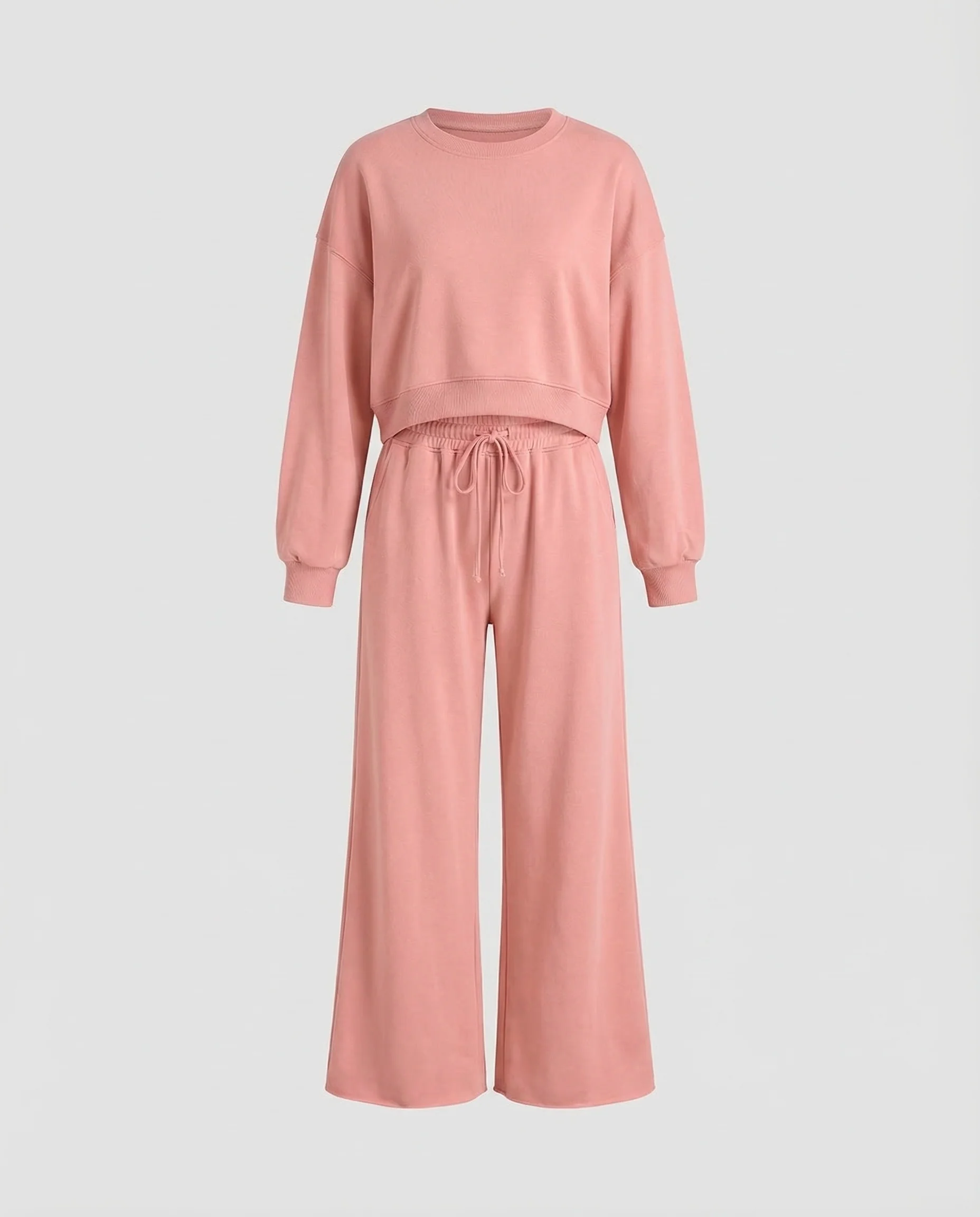 Lounge Zweiteiler Set Damen mit Sweatshirt - Image 4