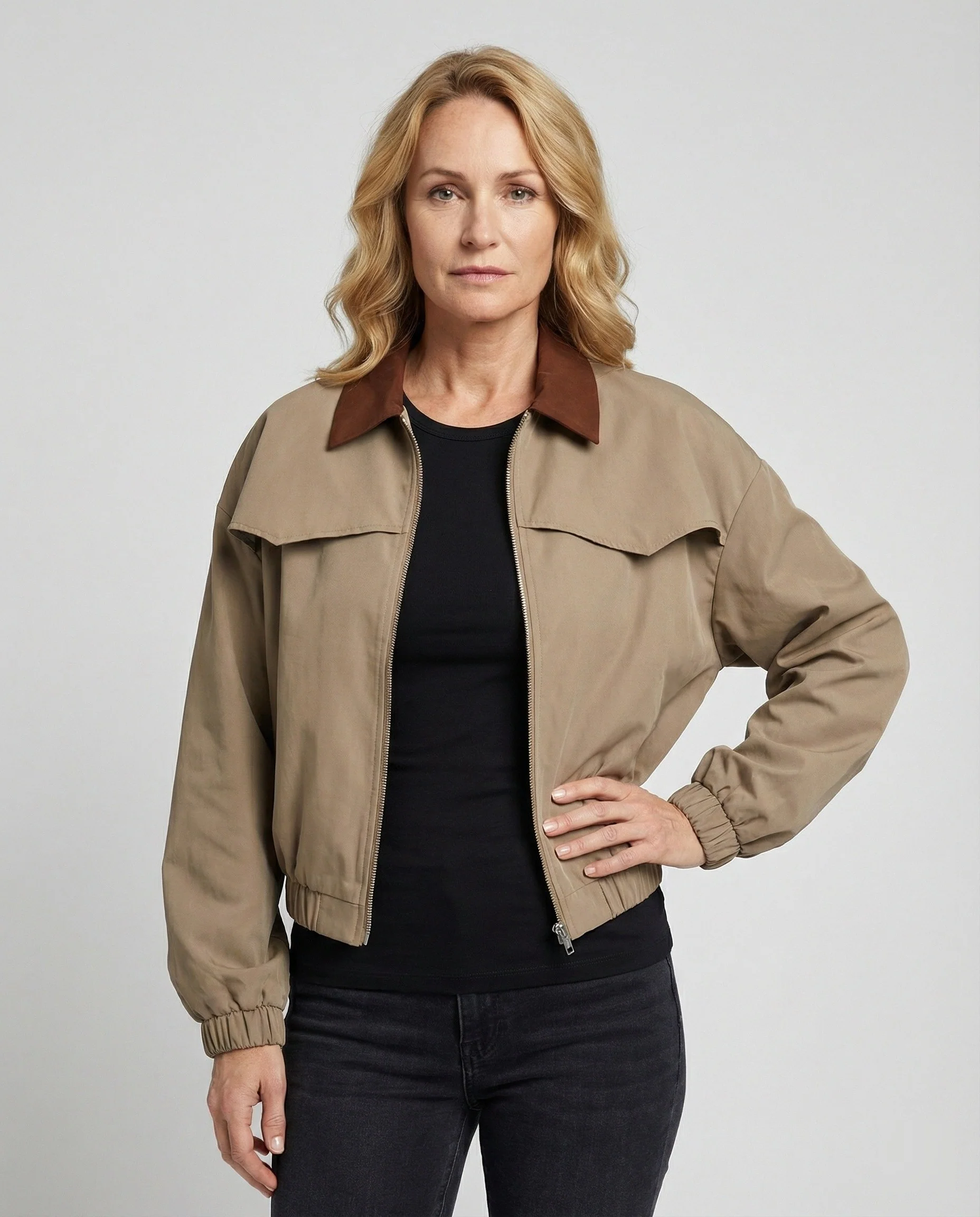 Freizeitkleidung Damen Blousonjacke Kurz