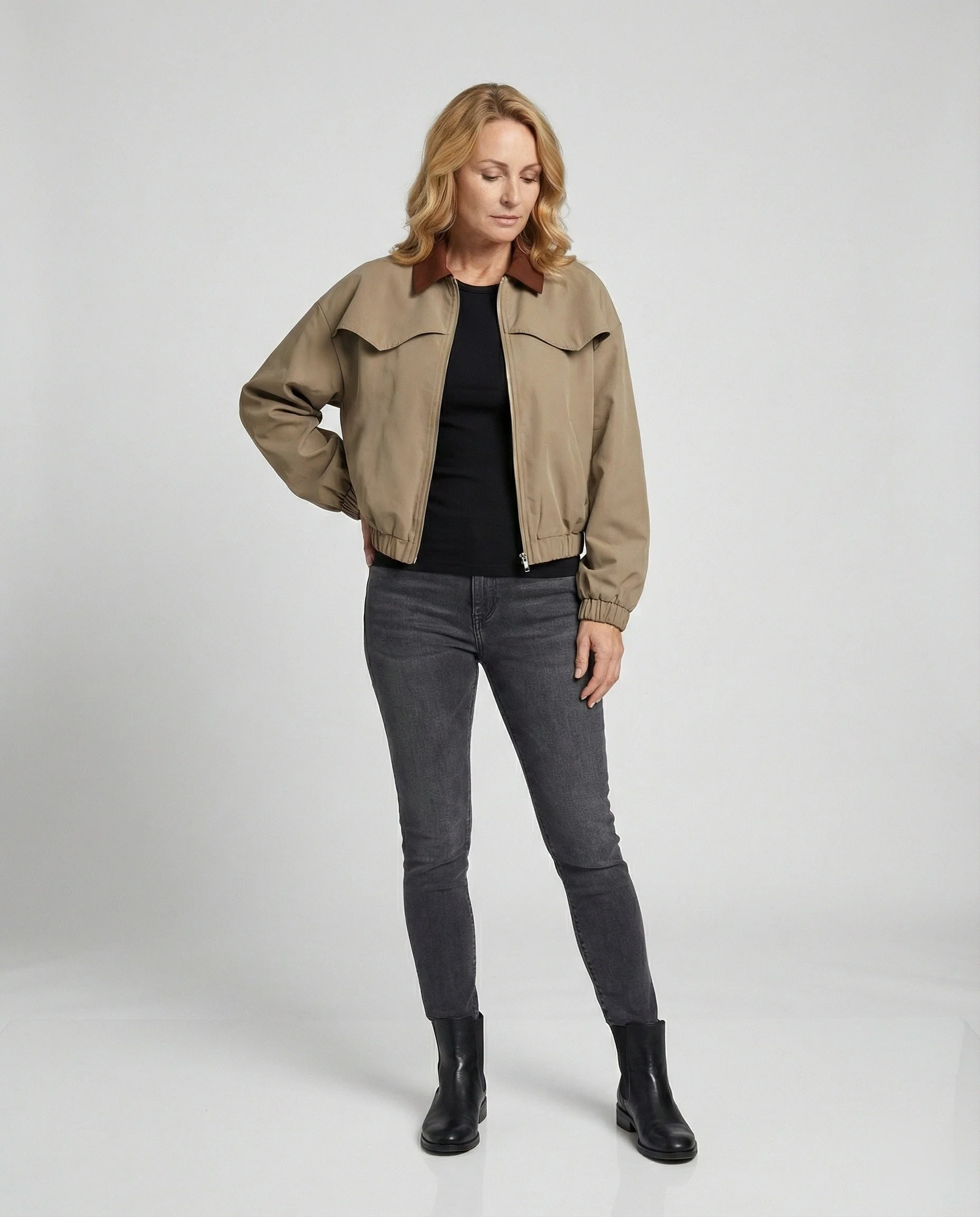 Freizeitkleidung Damen Blousonjacke Kurz - Image 2